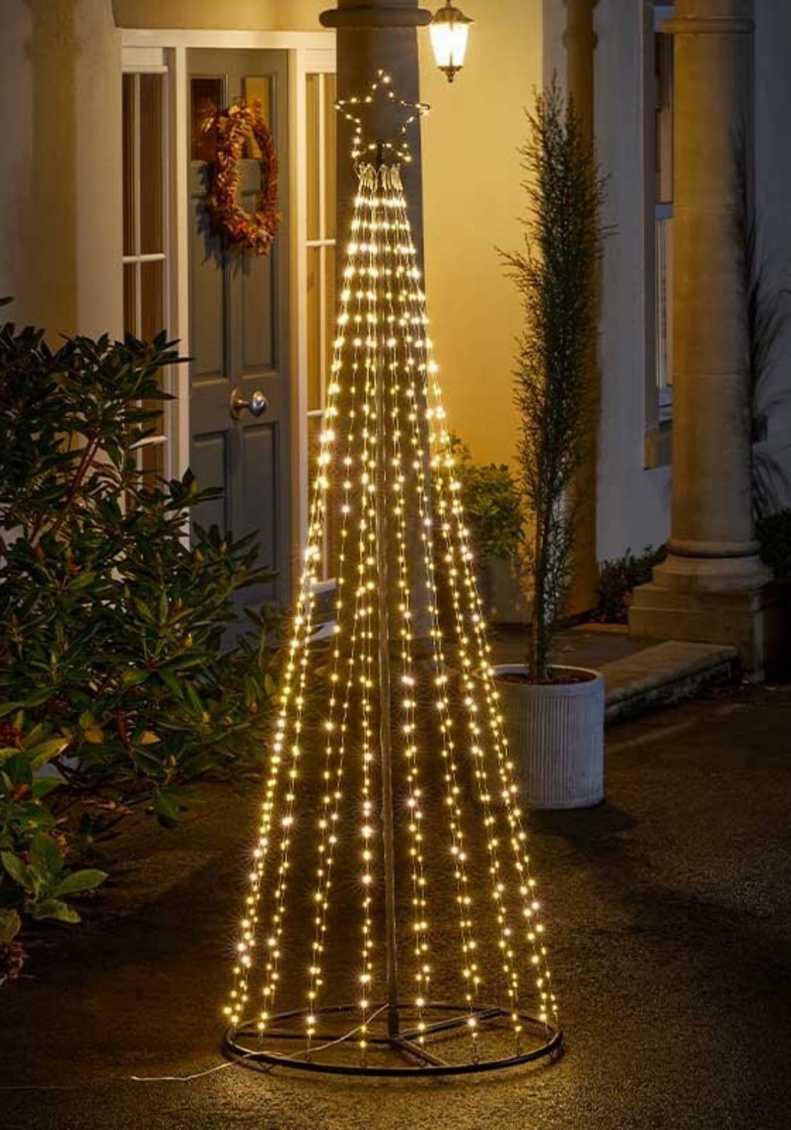 The Home Christmas Twinkling LED Tree With Star Topper - White 3 Shaws Department Stores