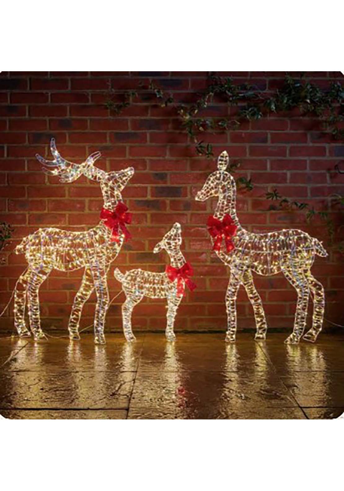 The Home Christmas Opalight Deer Family 1 Shaws Department Stores
