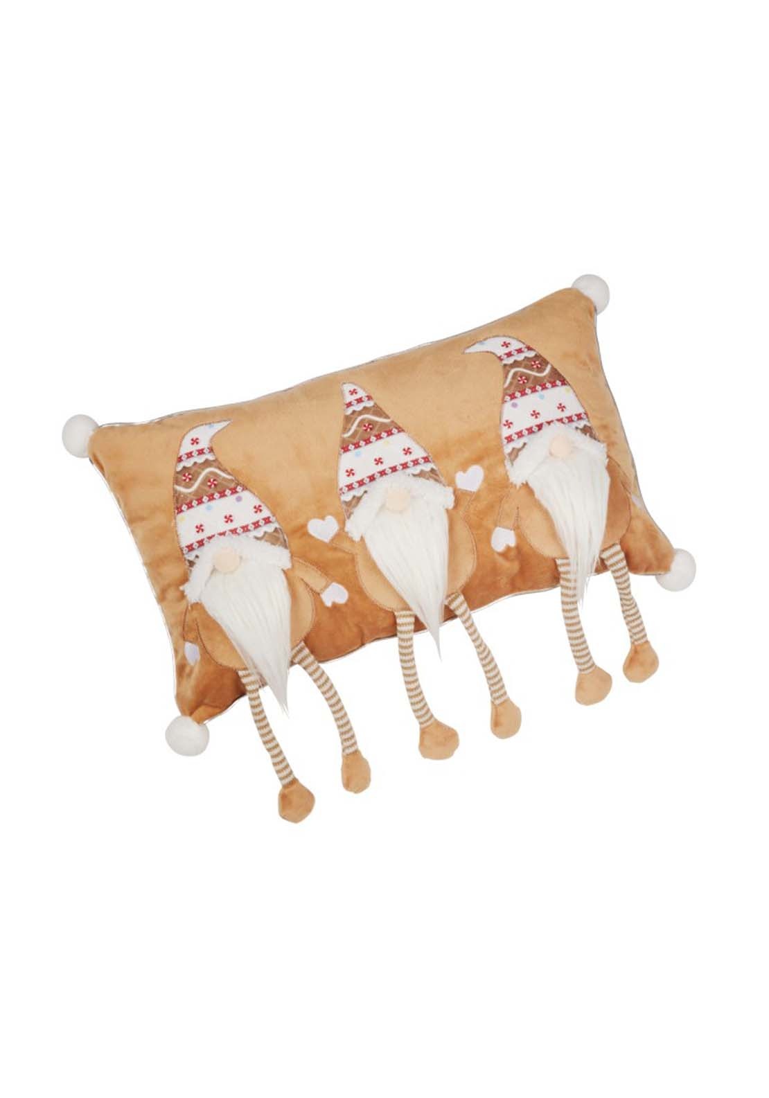 The Home Christmas Gingerbread Gonk Cushion 1 Shaws Department Stores