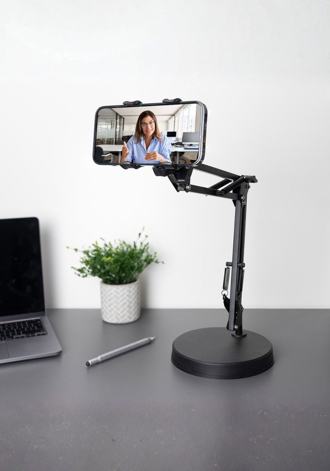 The Home Collection Adustable Hands Free Phone Holder - Black 1 Shaws Department Stores