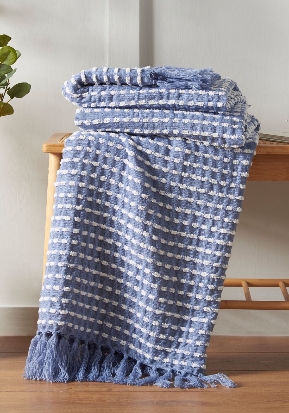 The Home Collection Stab Stitch Throw 125 x 150cm 1 Shaws Department Stores