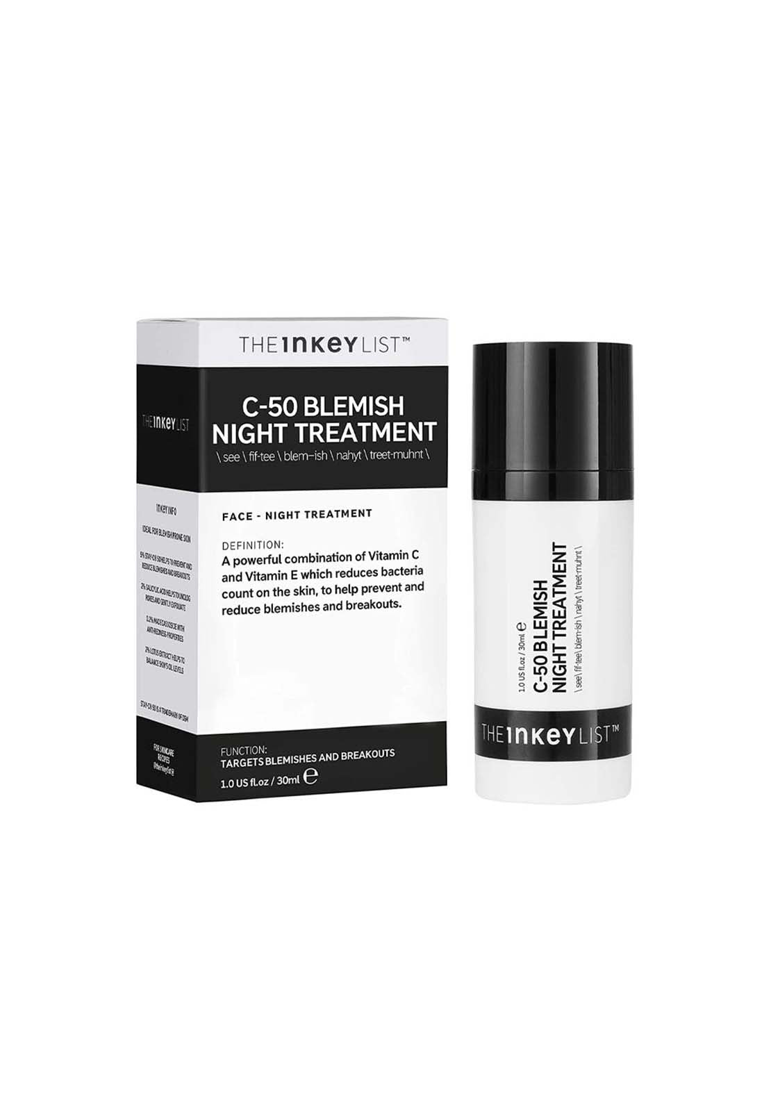The Inkey List C-50 Blemish Night Treatment 30ml 1 Shaws Department Stores