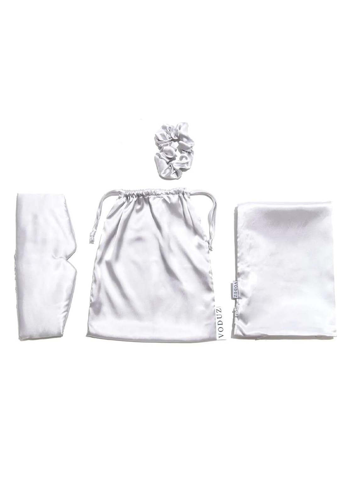 Voduz Slumber Satin Sleep Set - Silver 1 Shaws Department Stores