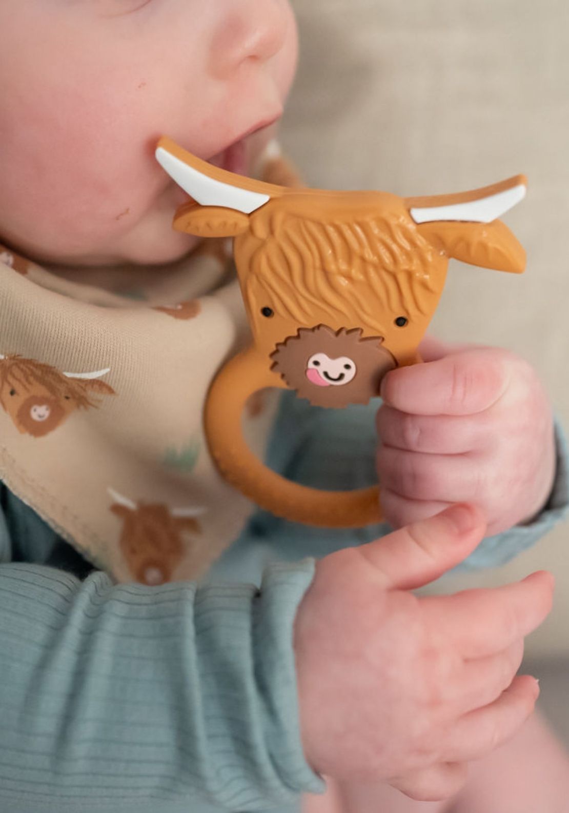 Highland Cow Teether - Brown