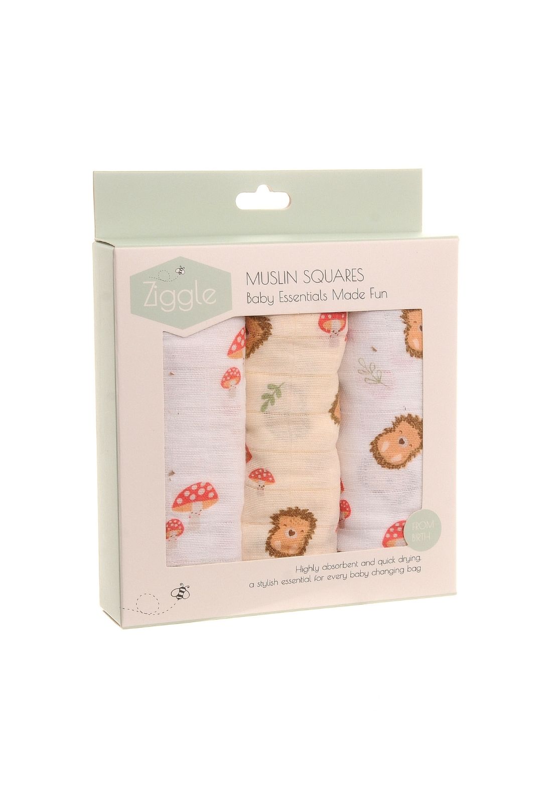 Muslin Cloths 3 Pack - Multicolour