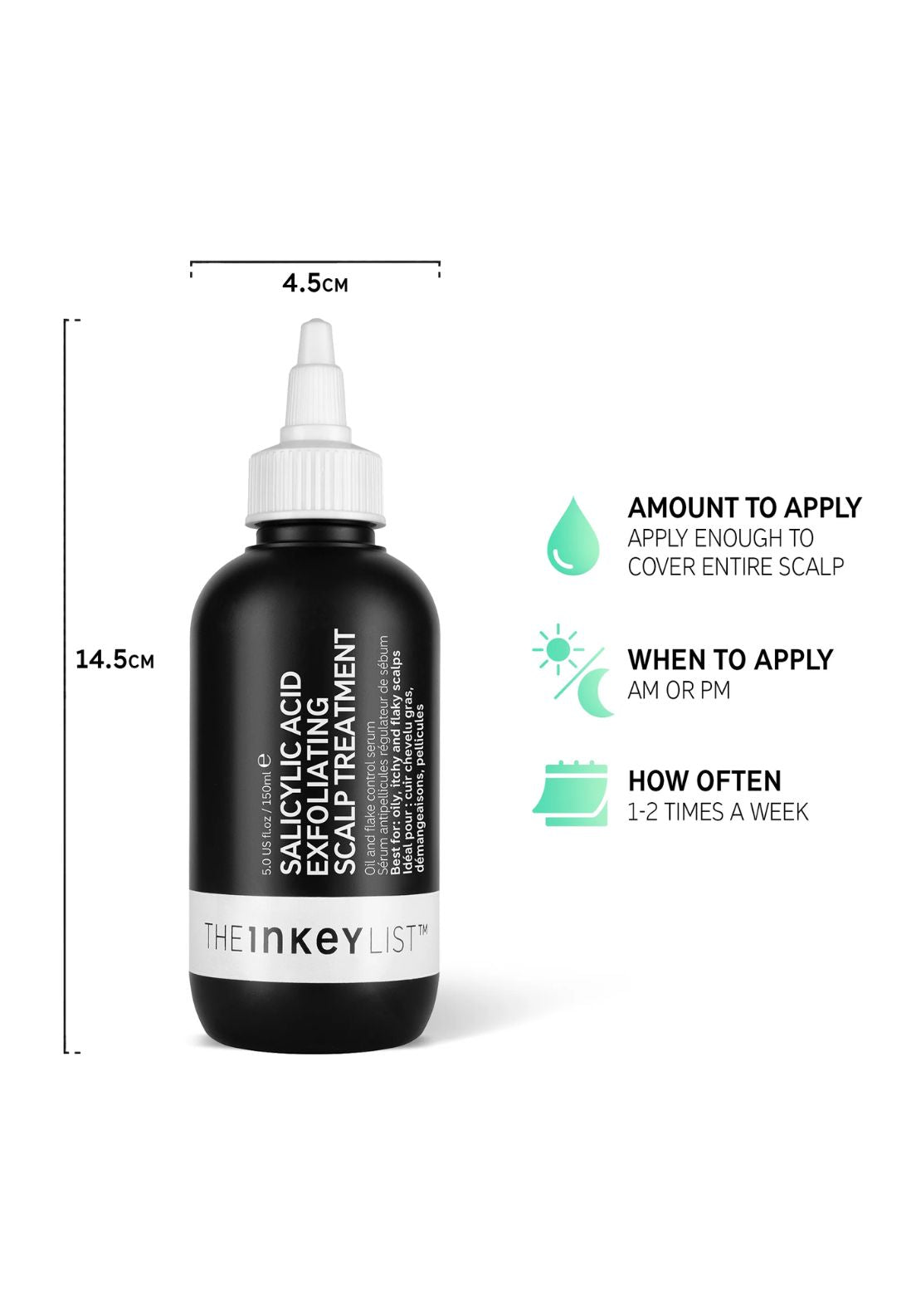 The Inkey List Salicylic Acid Exfoliating Scalp Treatment 150ml 7 Shaws Department Stores