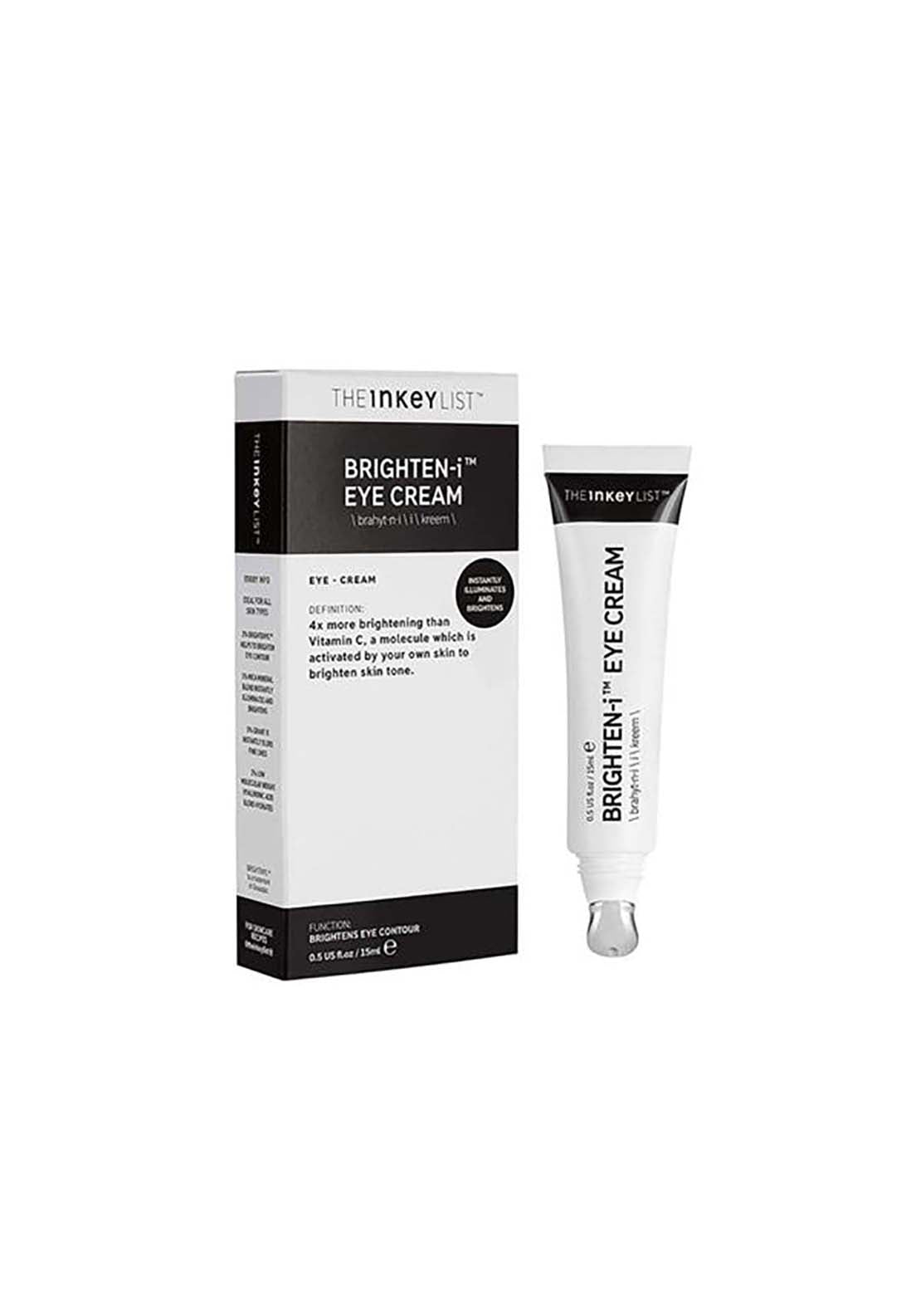 The Inkey List Brighten-I Eye Cream 15ml 1 Shaws Department Stores