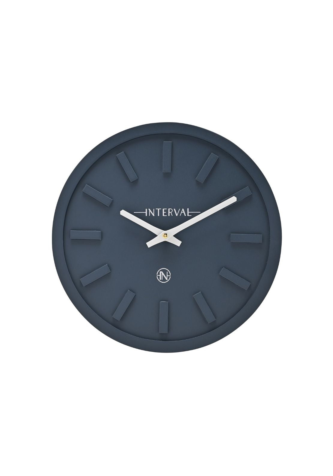Minimalist Wall Clock With Matt Finish - Blue