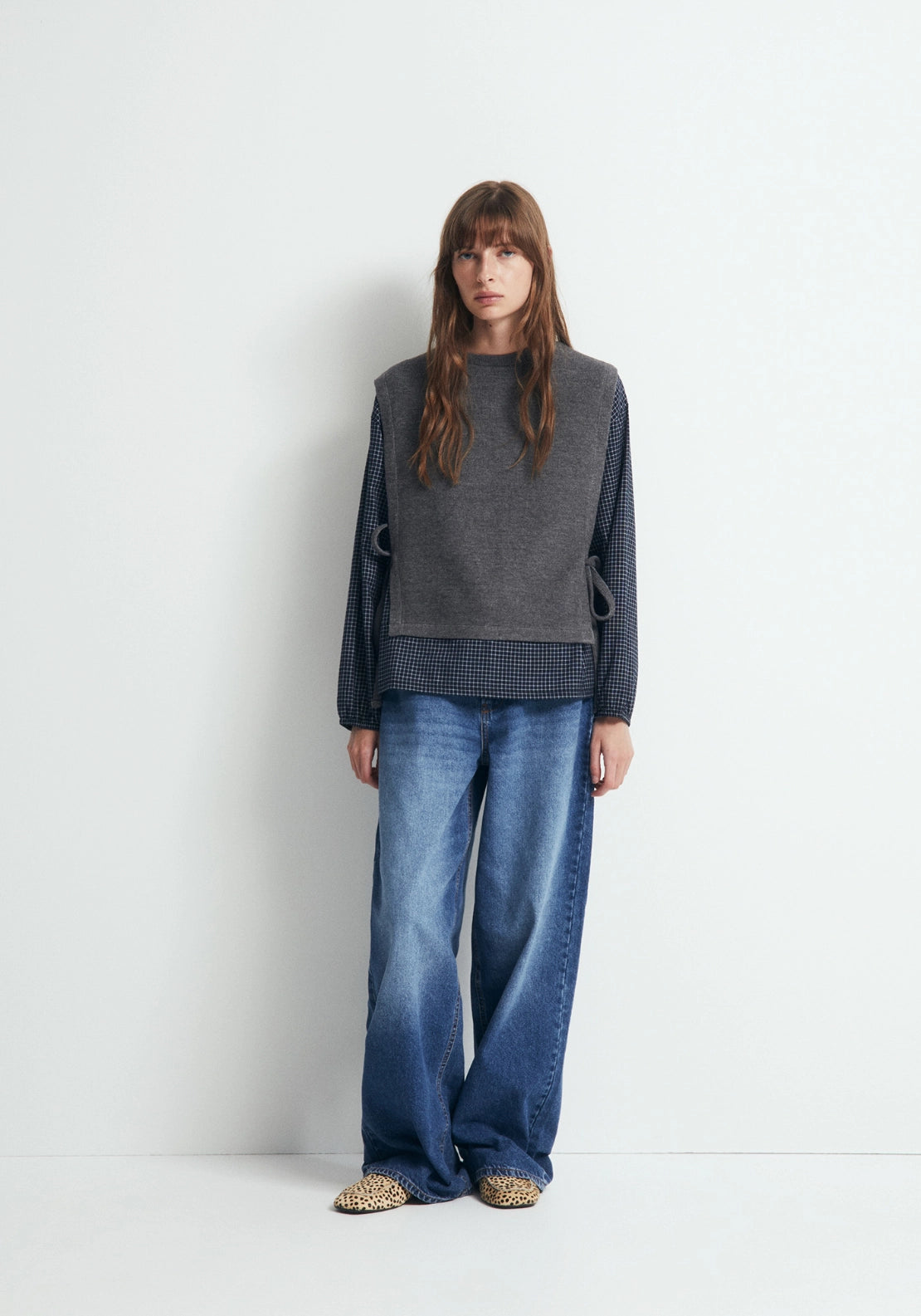 2-In-1 Top - Grey