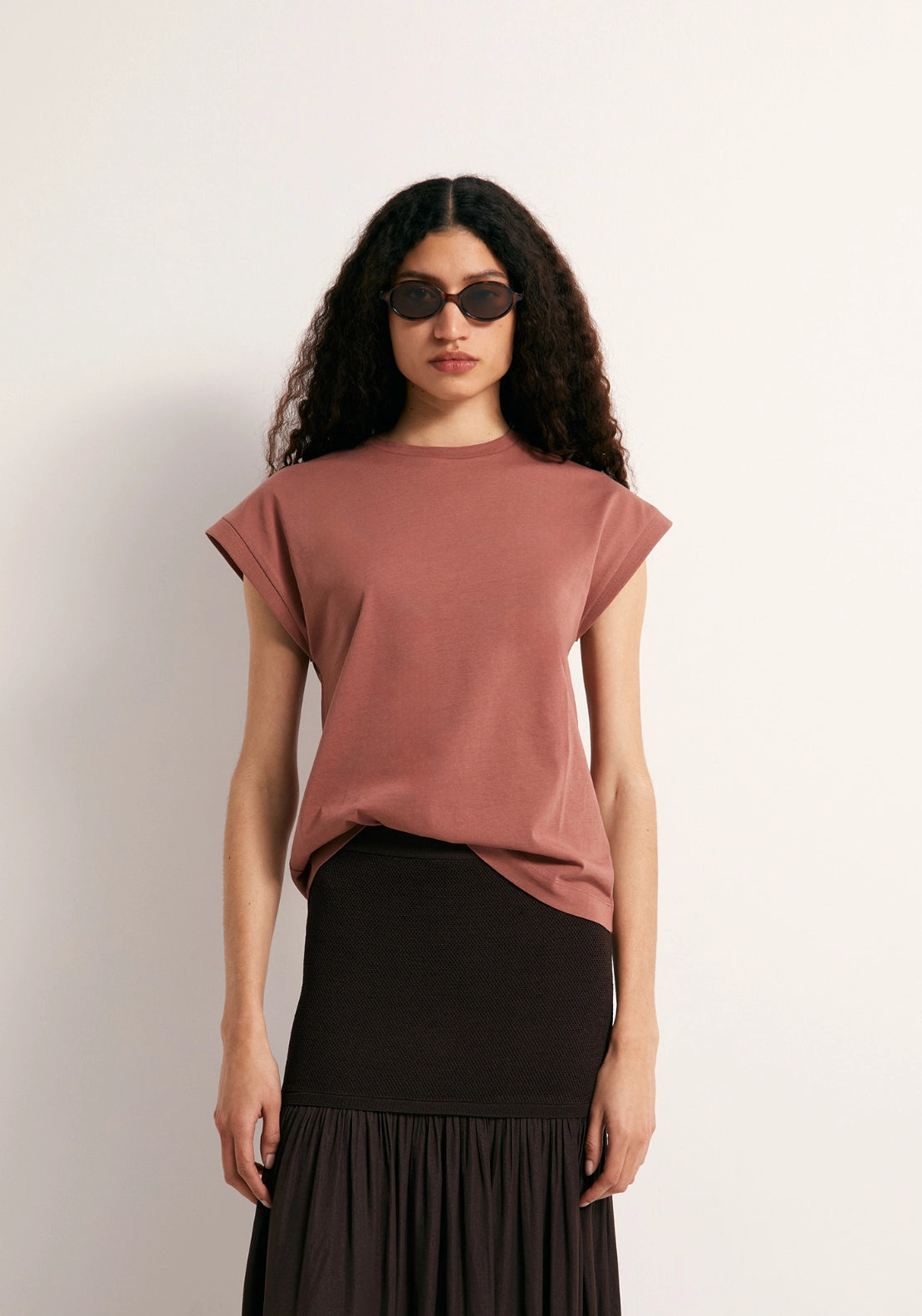 Solid-Colour Essential T-Shirt - Pink