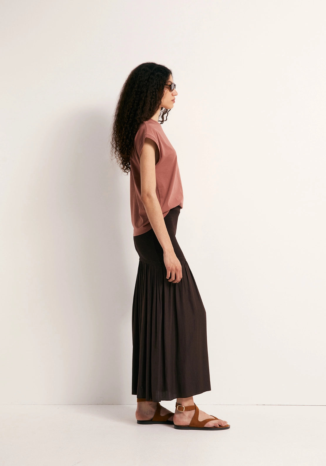 Solid-Colour Essential T-Shirt - Pink