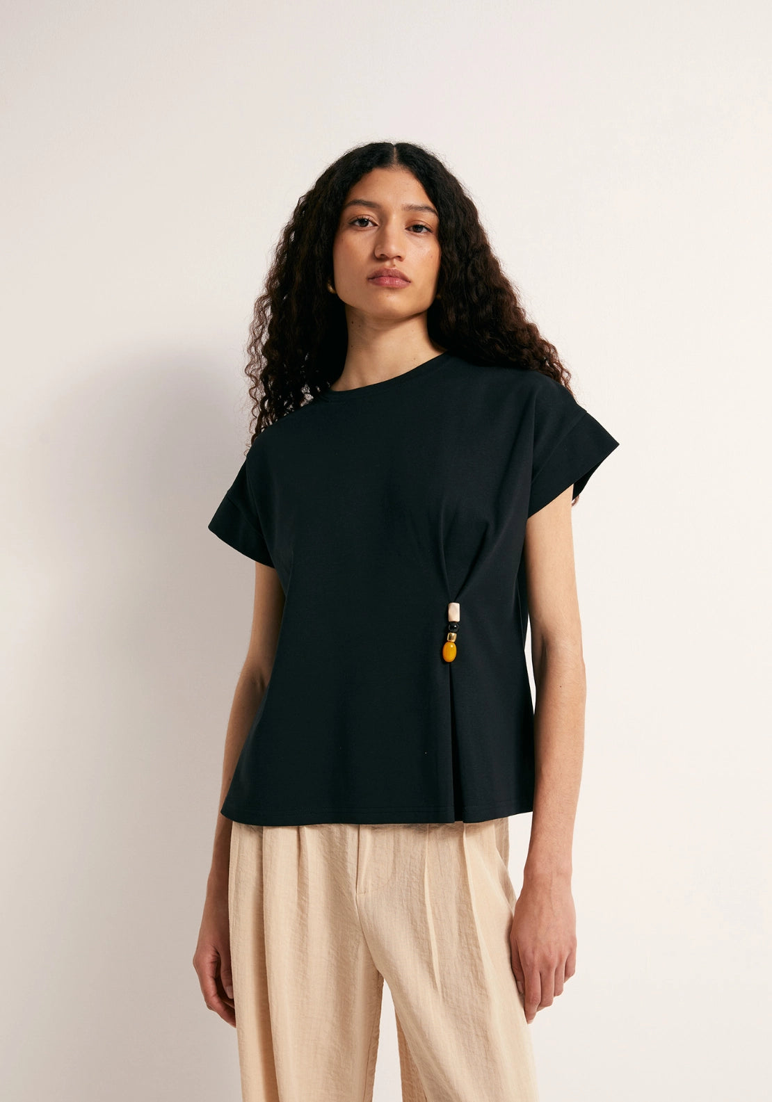 Brooch T-Shirt - Black