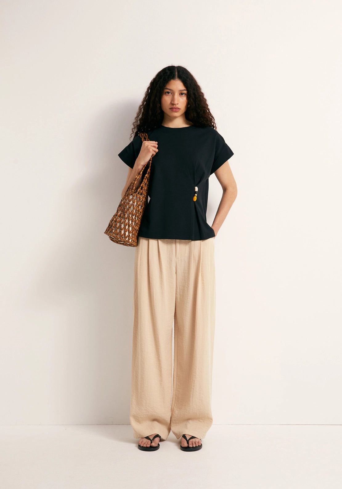 Brooch T-Shirt - Black