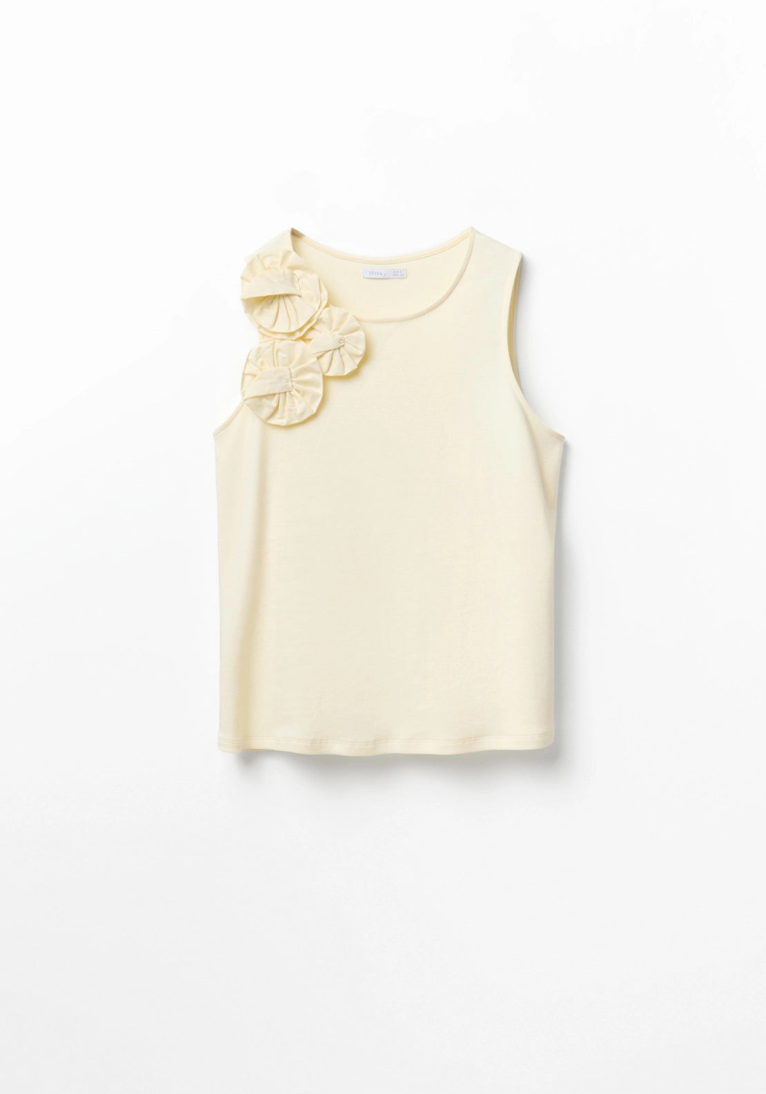 Floral Detail Top - Cream