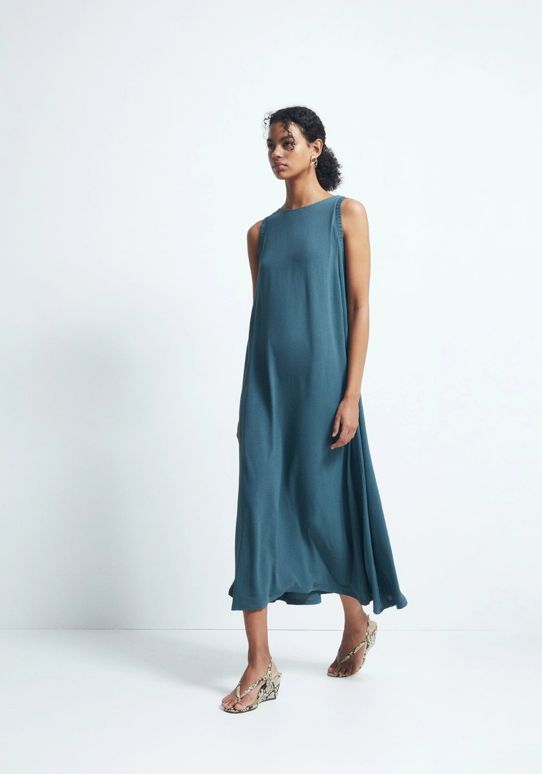 Loose-Fit Dress - Green