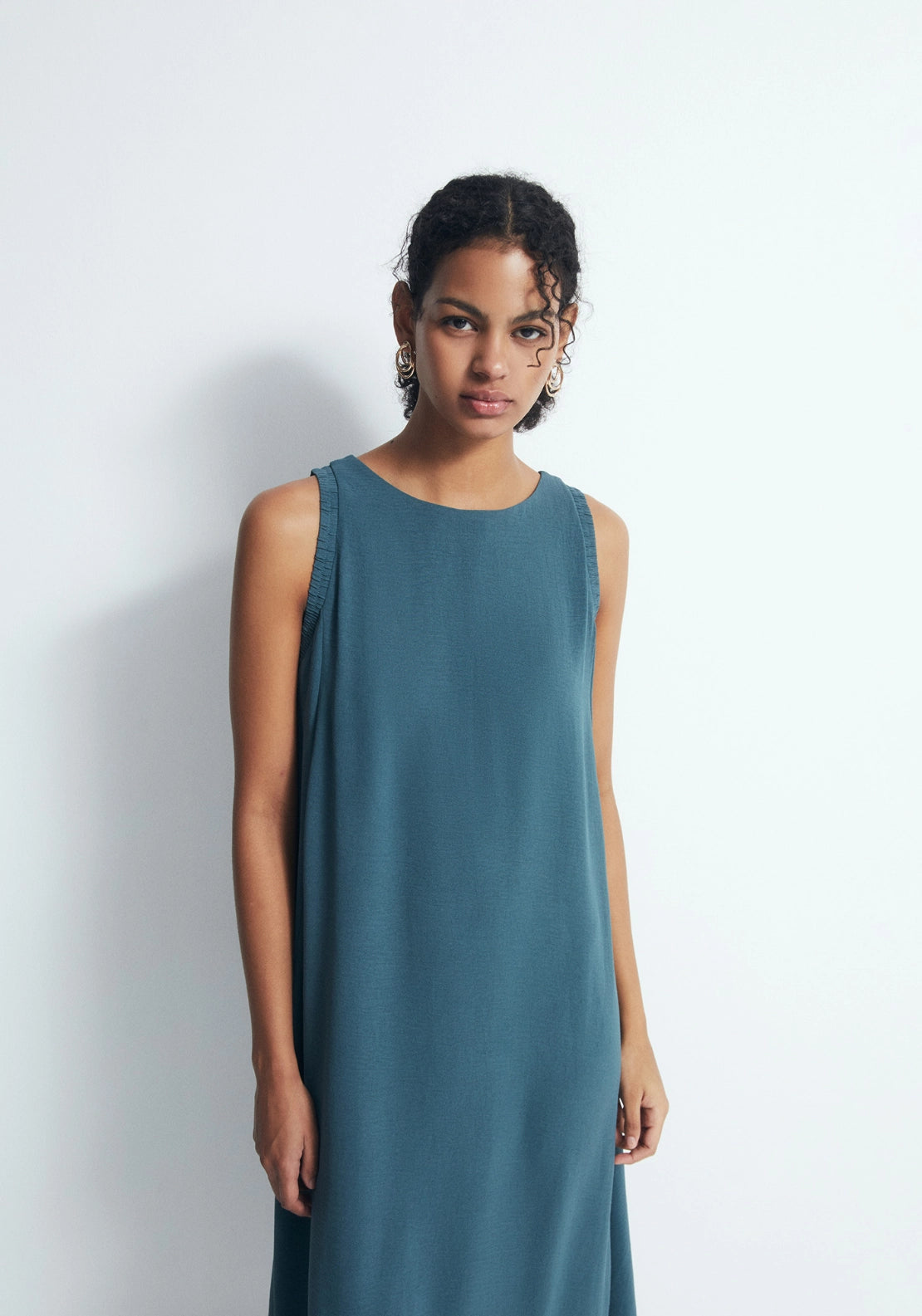 Loose-Fit Dress - Green