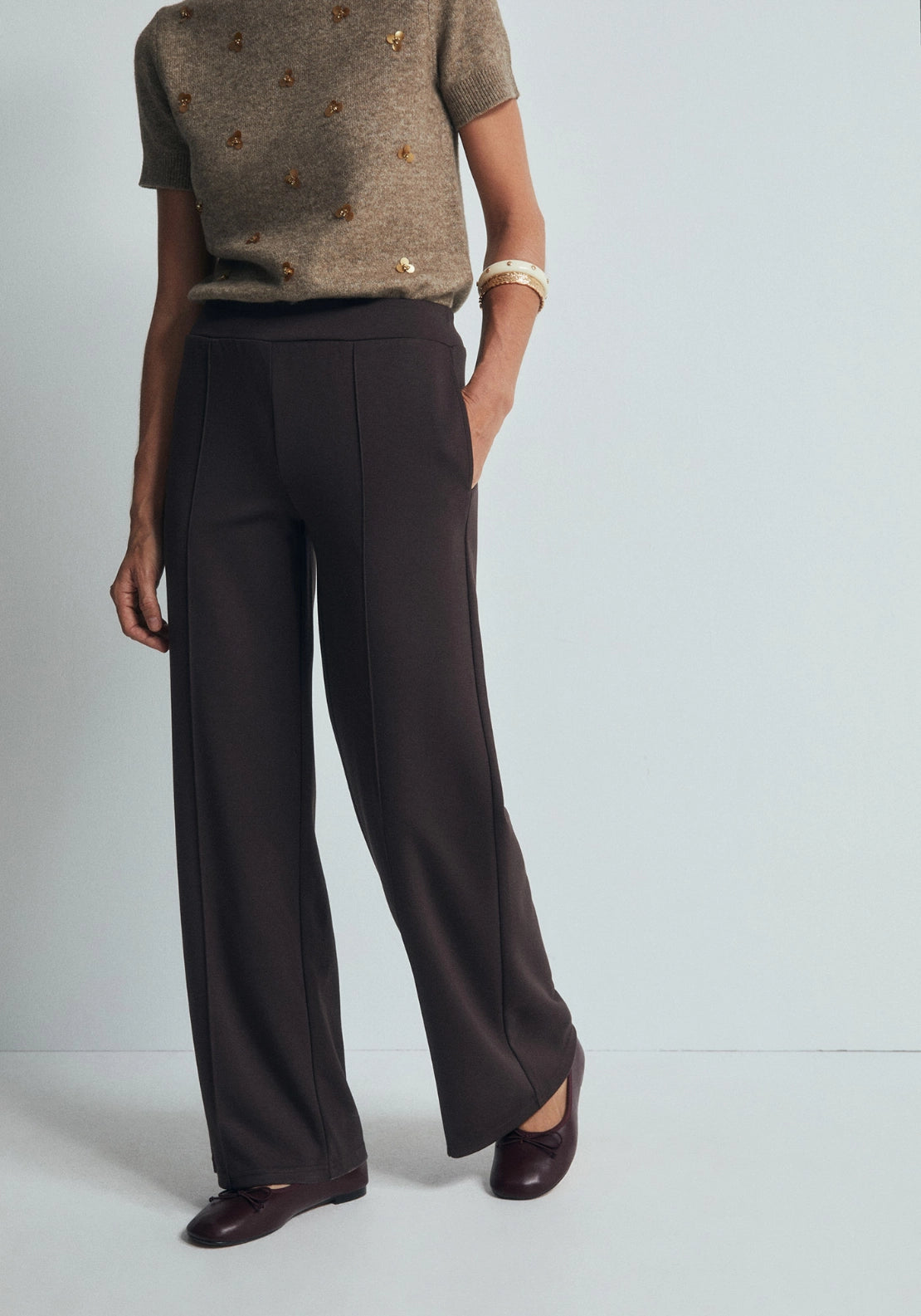 Soft Touch Trousers - Brown