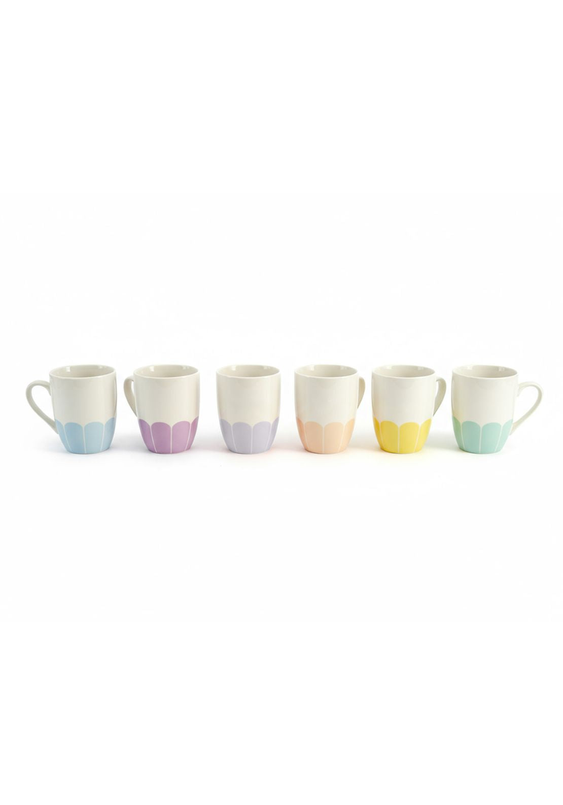 Petals Mugs Set of 6 - Multi