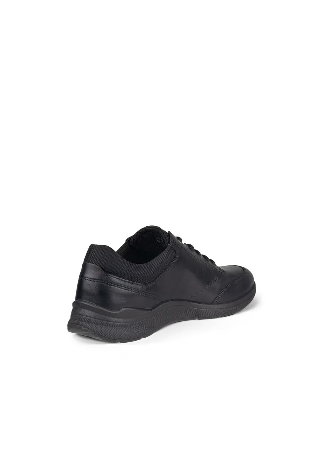 Ecco Irving smart casual lace shoe - Black 2 Shaws Department Stores