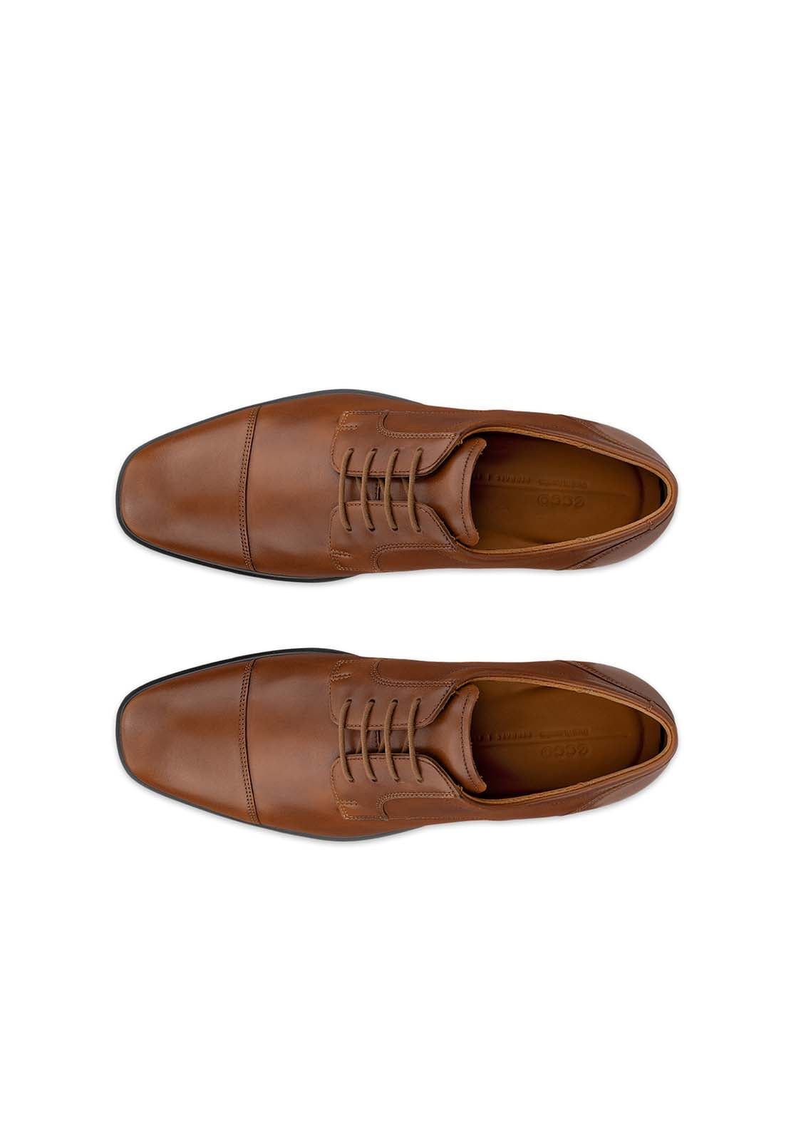 Ecco Metropole Milan Lace Formal Shoe - Saddle 2 Shaws Department Stores