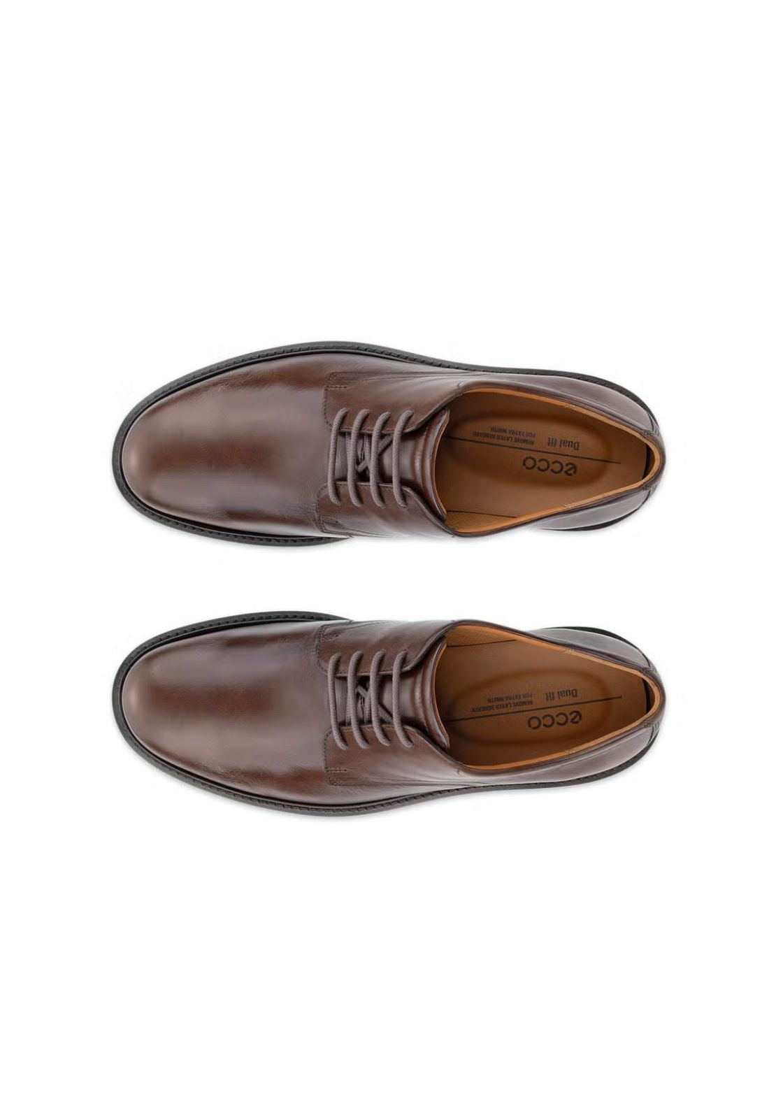 Ecco Metropole London Formal Lace Shoe - Cocoa Brown 5 Shaws Department Stores