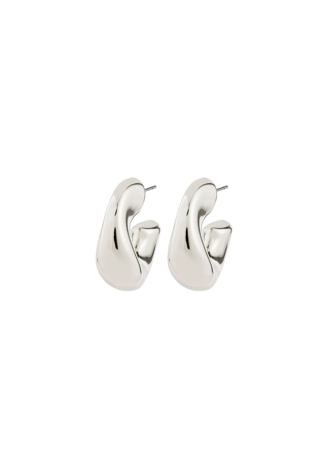 Jennings Hoop Earrings Silver Plated - Silver