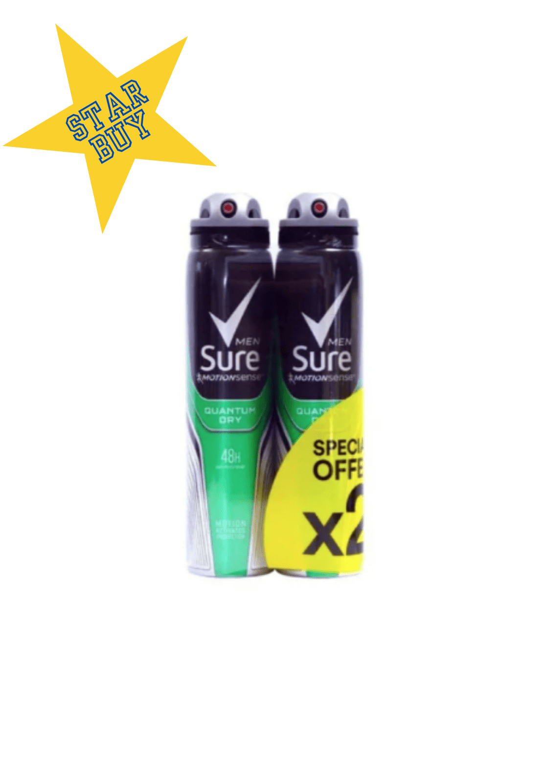 Sure Quantum Men Twin pack 1 Shaws Department Stores