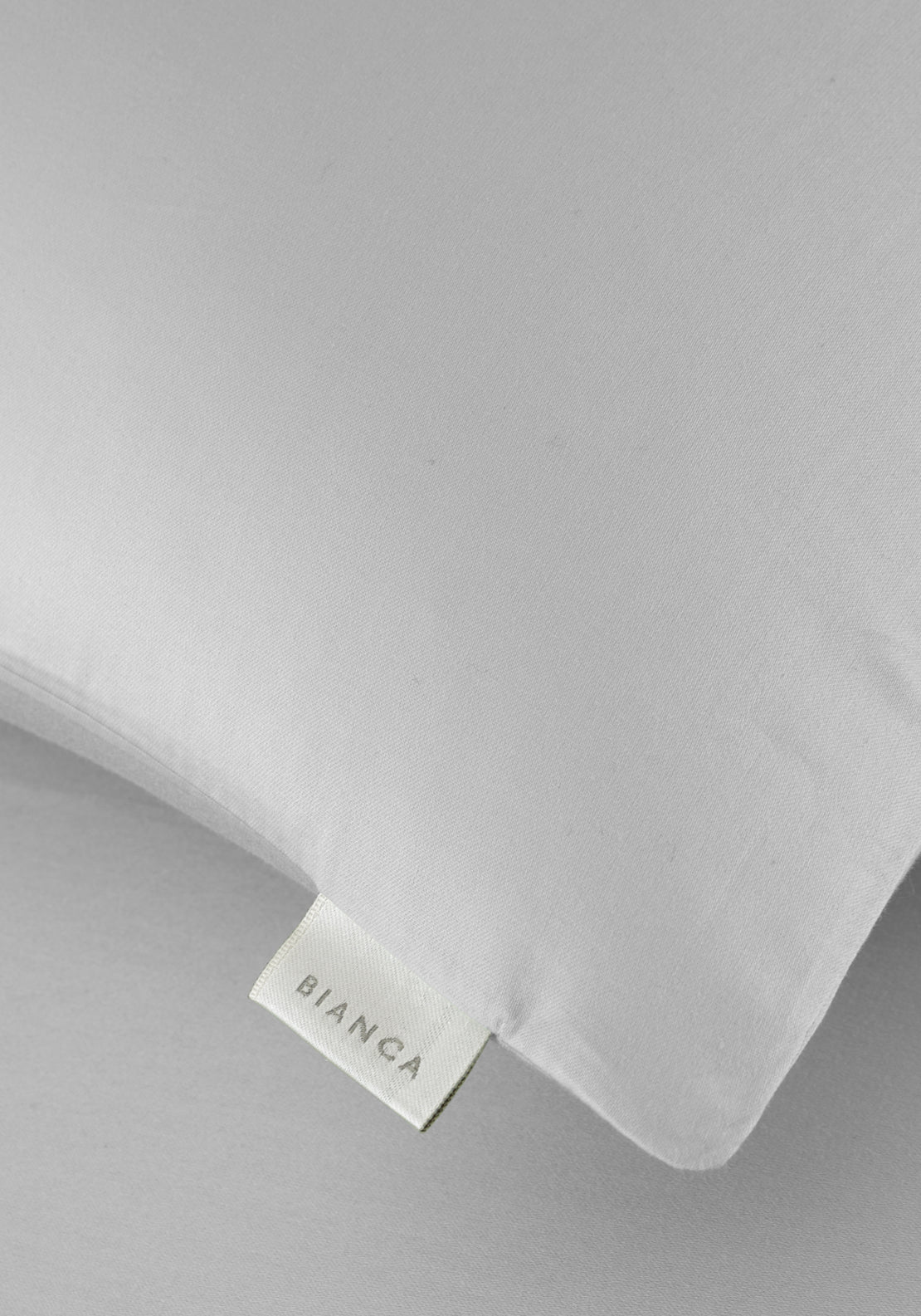 Bianca 100% Cotton Sateen 400 Thread Count Standard Pillowcase Pair - Grey 3 Shaws Department Stores