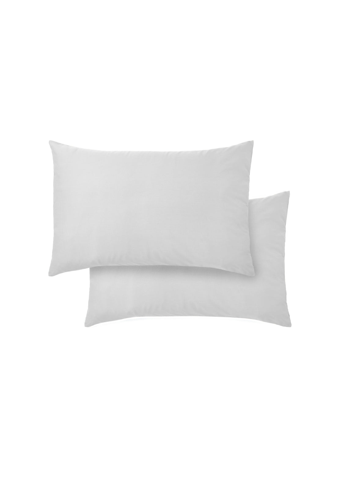 Bianca 100% Cotton Sateen 400 Thread Count Standard Pillowcase Pair - Grey 1 Shaws Department Stores