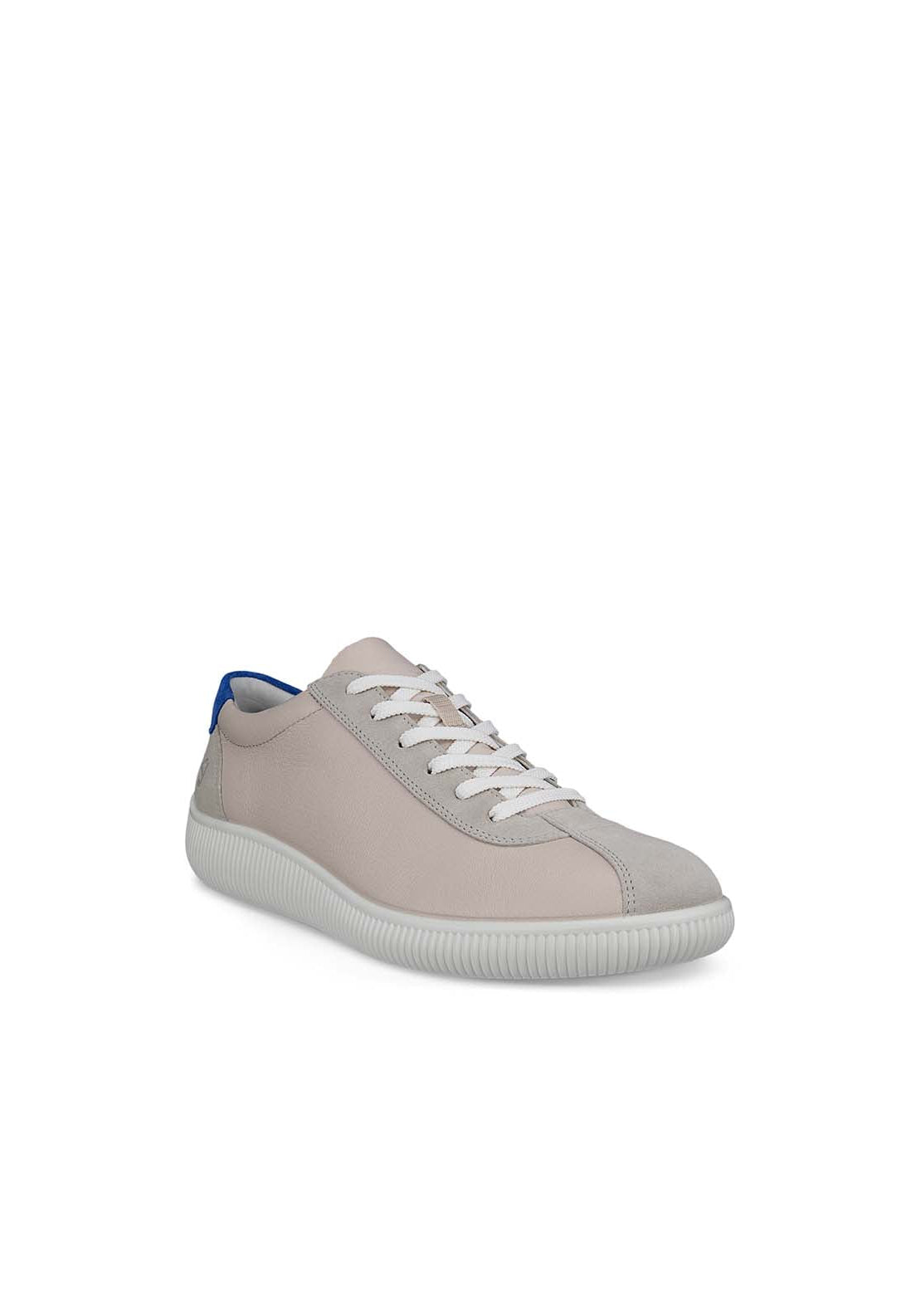 Ecco Soft Zero Casual Lace Shoe - Gravel Virtual 1 Shaws Department Stores