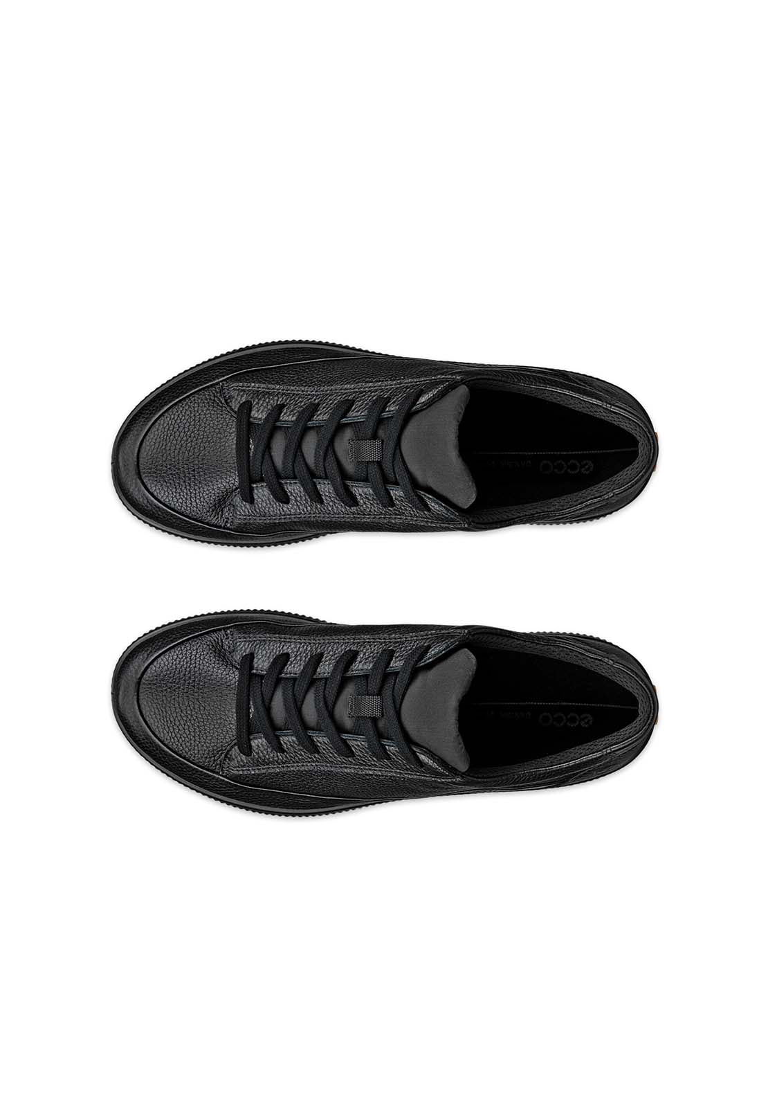 Ecco Soft Zero Casual Lace Shoe - Black 2 Shaws Department Stores