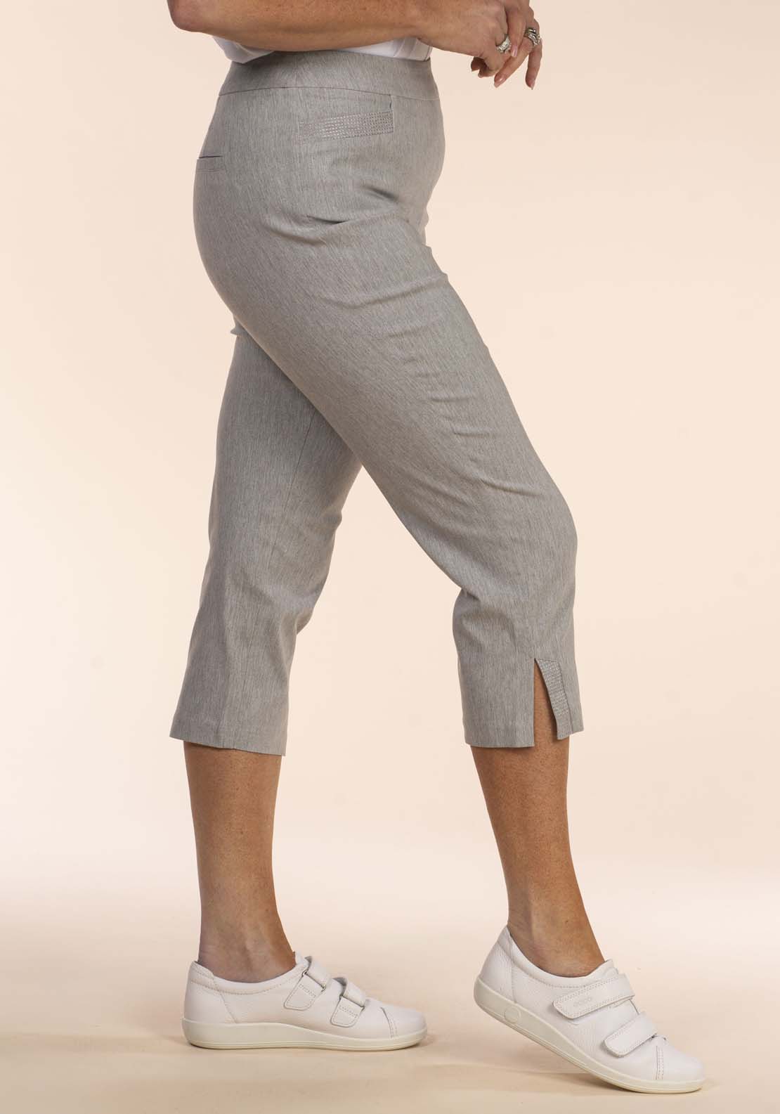 Tea Lane Silver Stitch Crop - Grey 4 Shaws Department Stores
