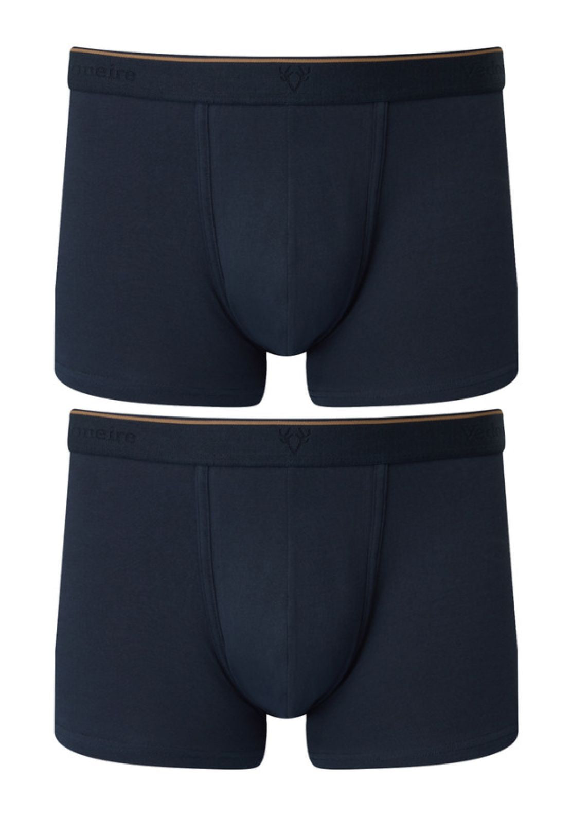 Vedoneire Mens Fitted Boxer Briefs 2 Pack - Navy 1 Shaws Department Stores