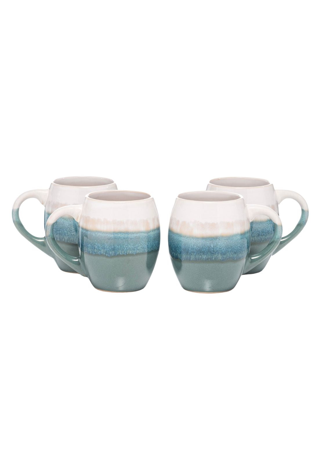 The Grange Collection Roundstone Pottery Mugs Set of 4 - Multi 1 Shaws Department Stores