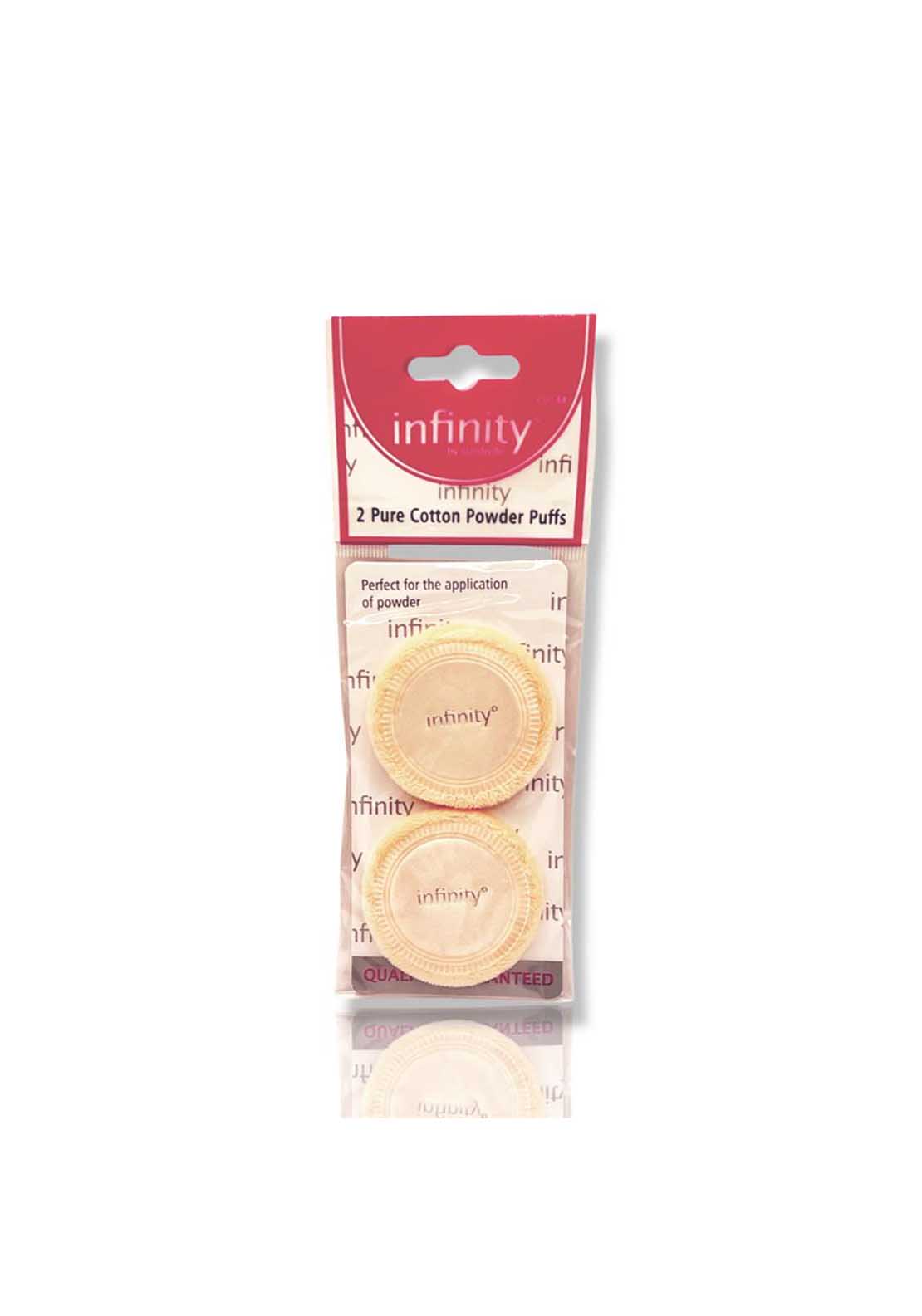 Infinity Double Cotton Powder Puffs - 2 Pack 1 Shaws Department Stores