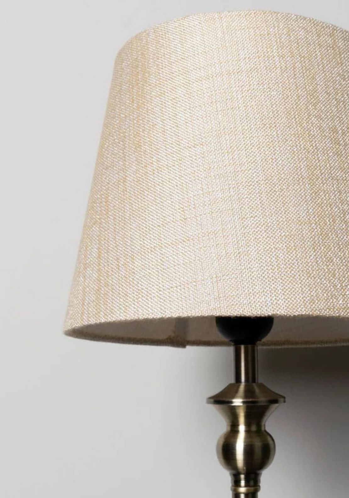 Dani Bronze Buffet Lamp With Linen Shade