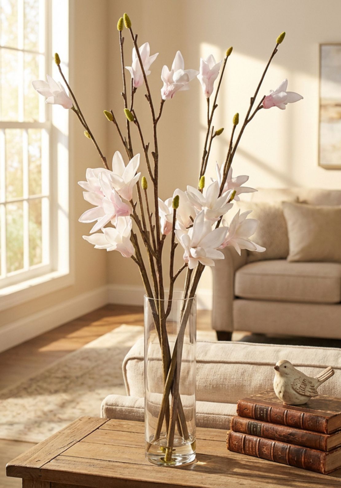Real Touch Magnolia Vase - Multi
