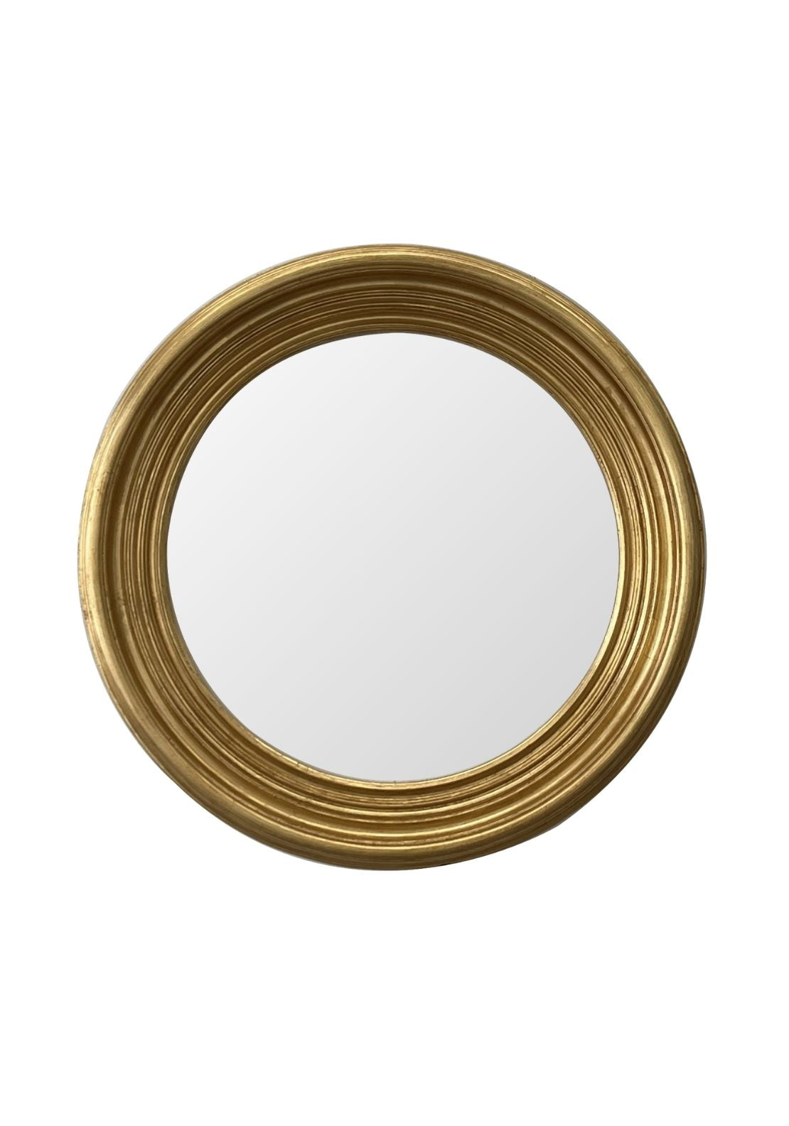 The Home Collection Aries Round Bevelled Mirror - Gold 1 Shaws Department Stores