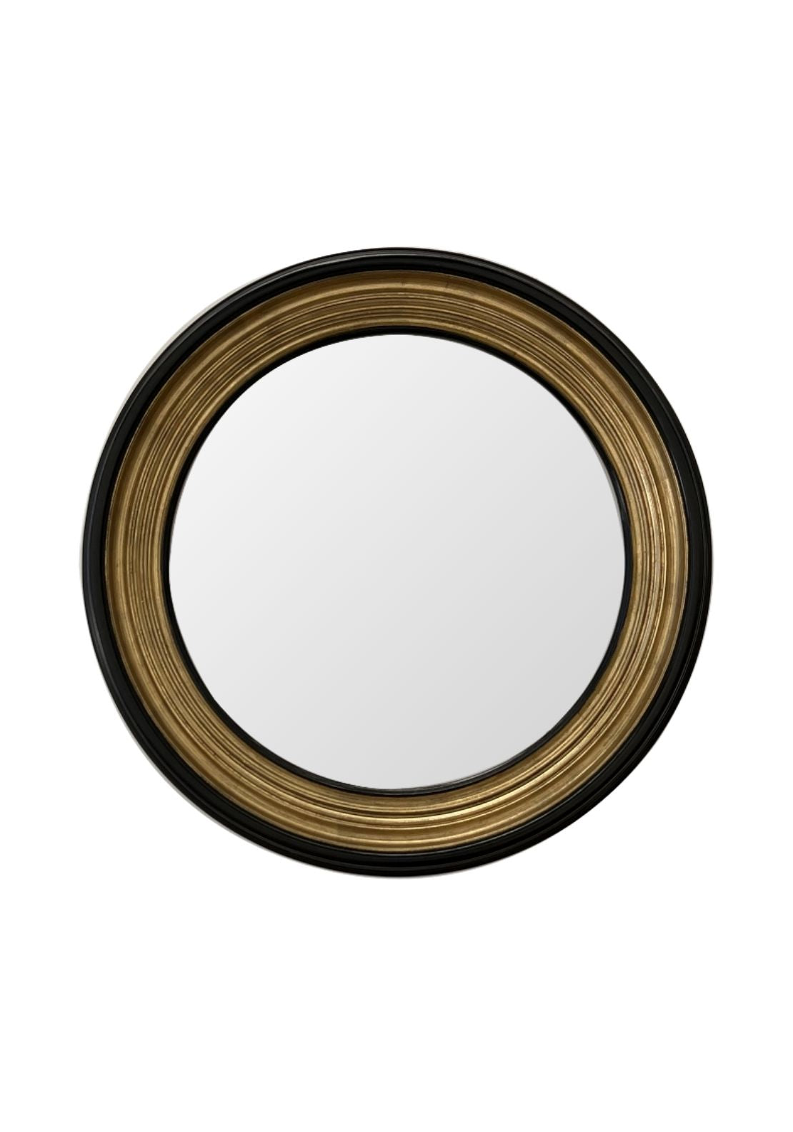 The Home Collection Aries Round Bevelled Mirror - Black 1 Shaws Department Stores