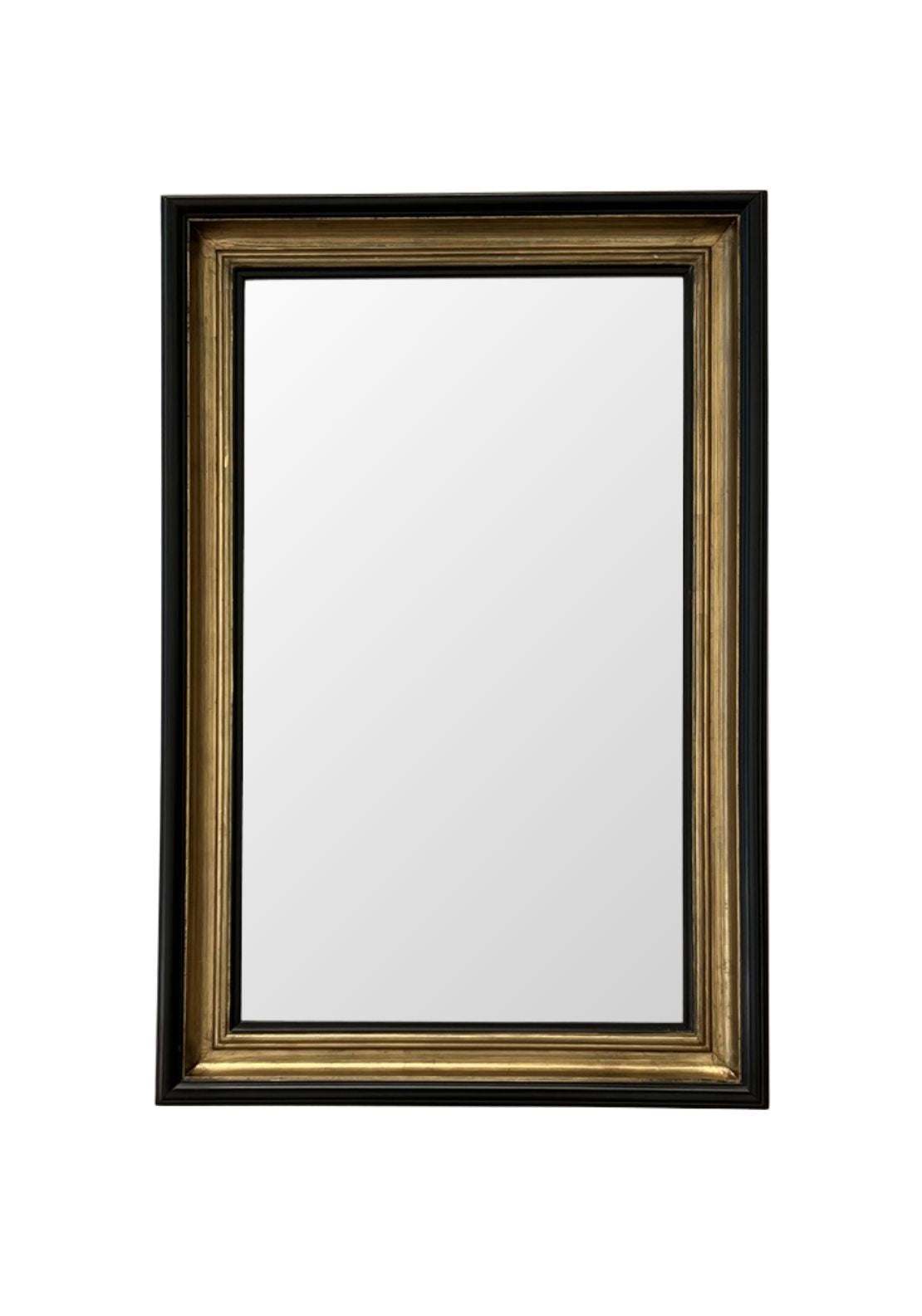 The Home Collection Vega Large Rectangular Bevelled Mirror - Black 1 Shaws Department Stores