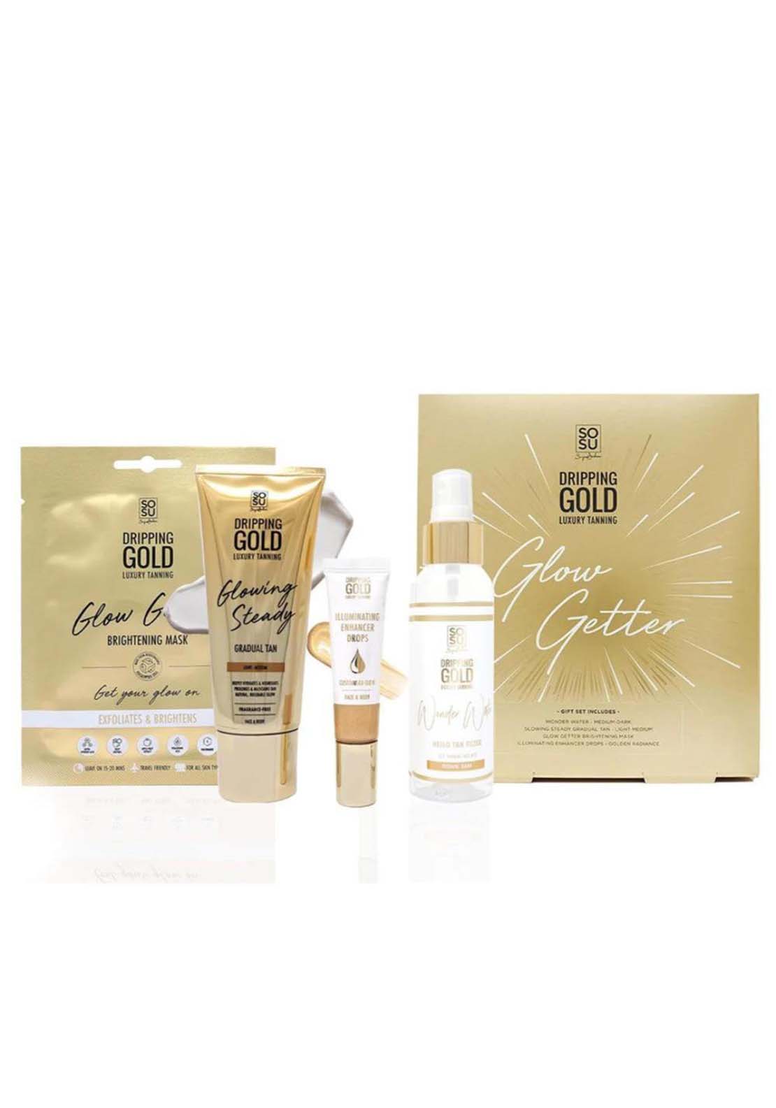 Sosu Dripping Gold Glow Getter Gift Set 4 Piece 1 Shaws Department Stores