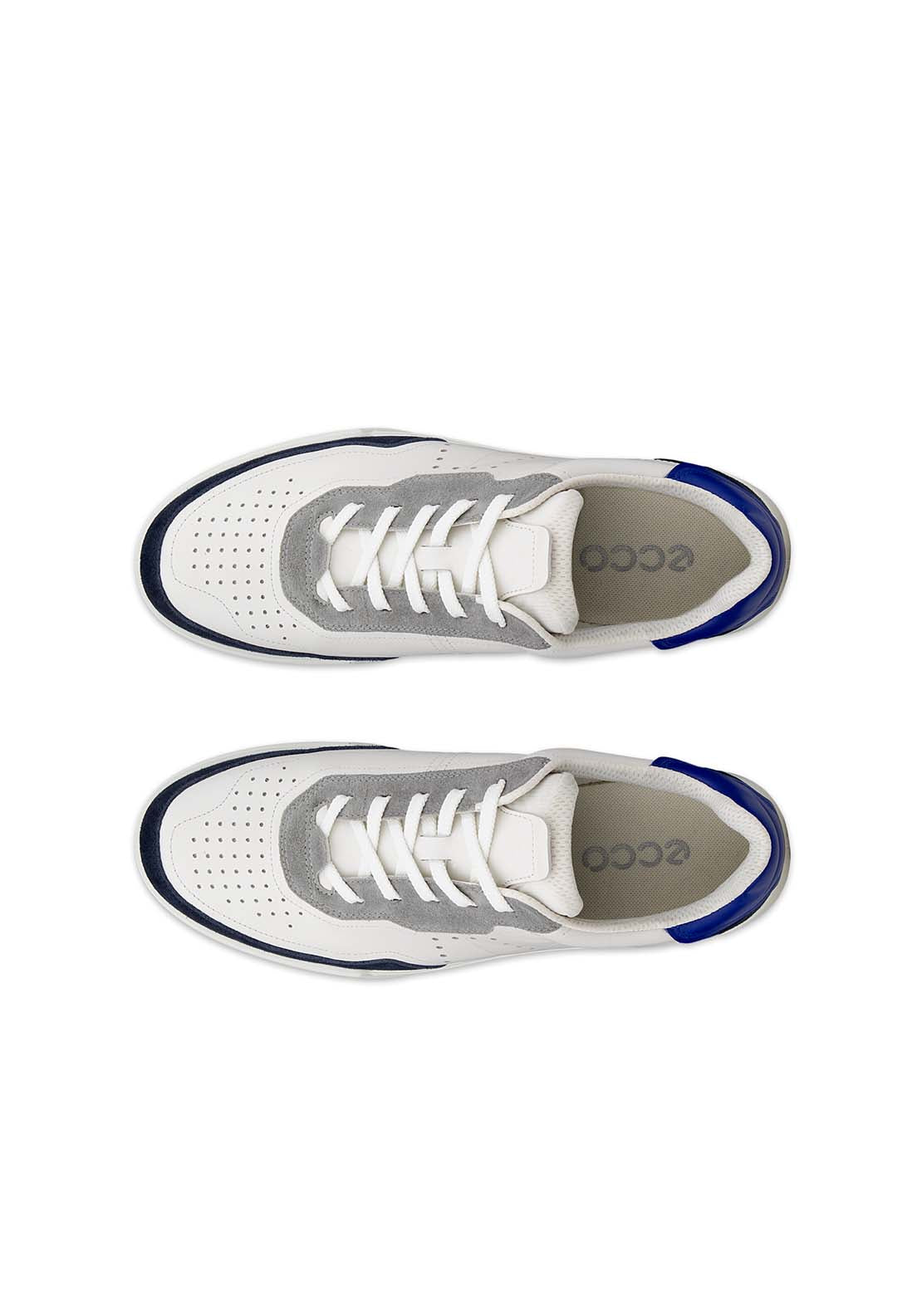 Ecco Street Court Casual Trainer - Marine White Virtual 3 Shaws Department Stores