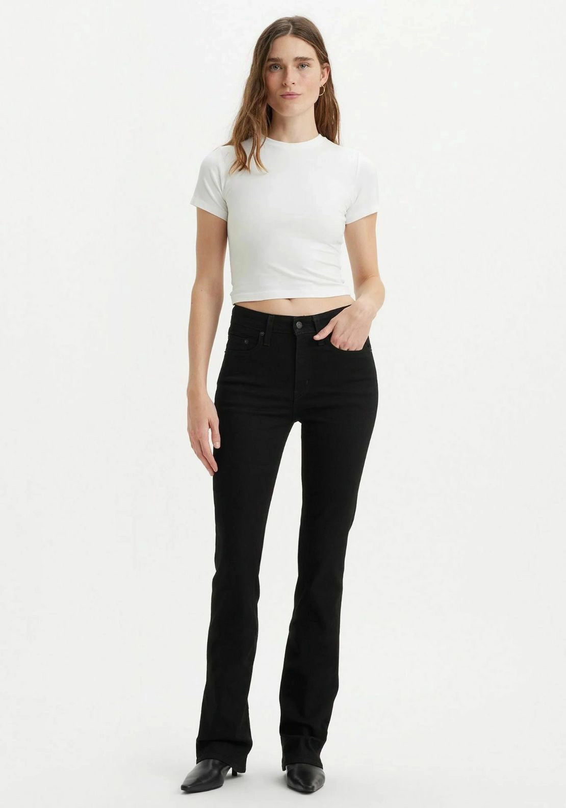 Levis 725 High Rise Bootcut Jean 1 Shaws Department Stores