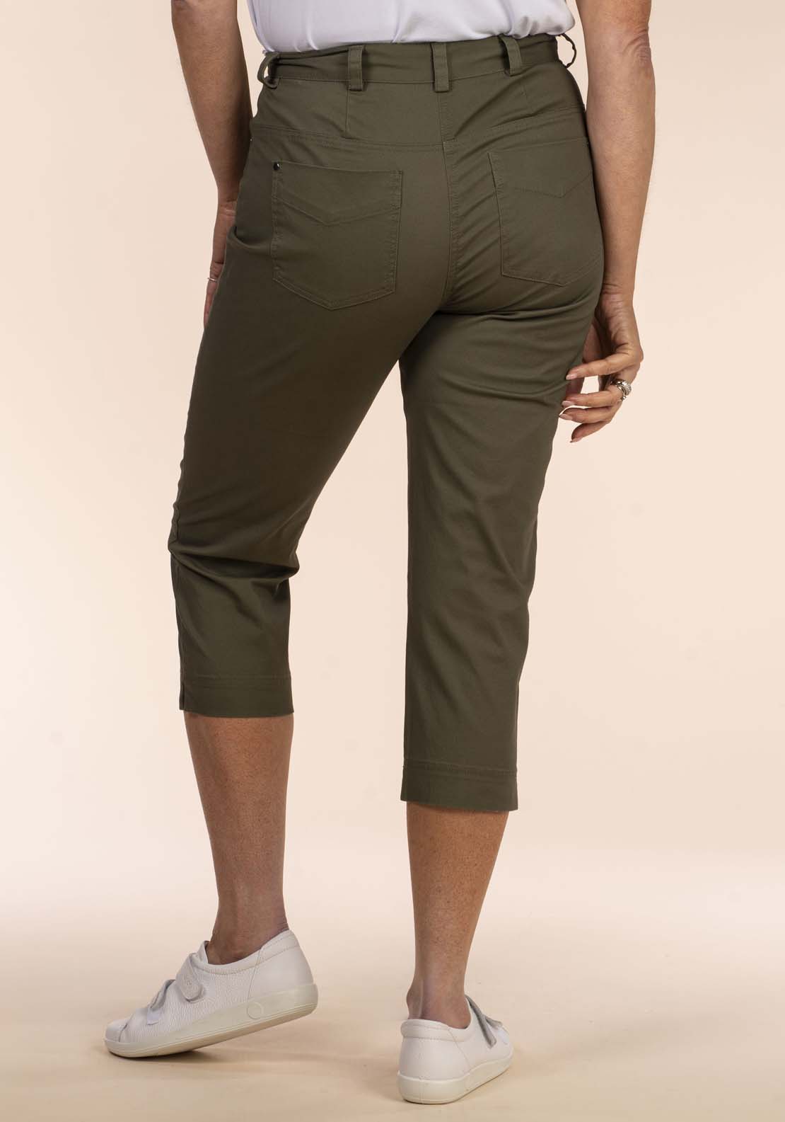 Tea Lane Peached Cotton Crop - Green 2 Shaws Department Stores