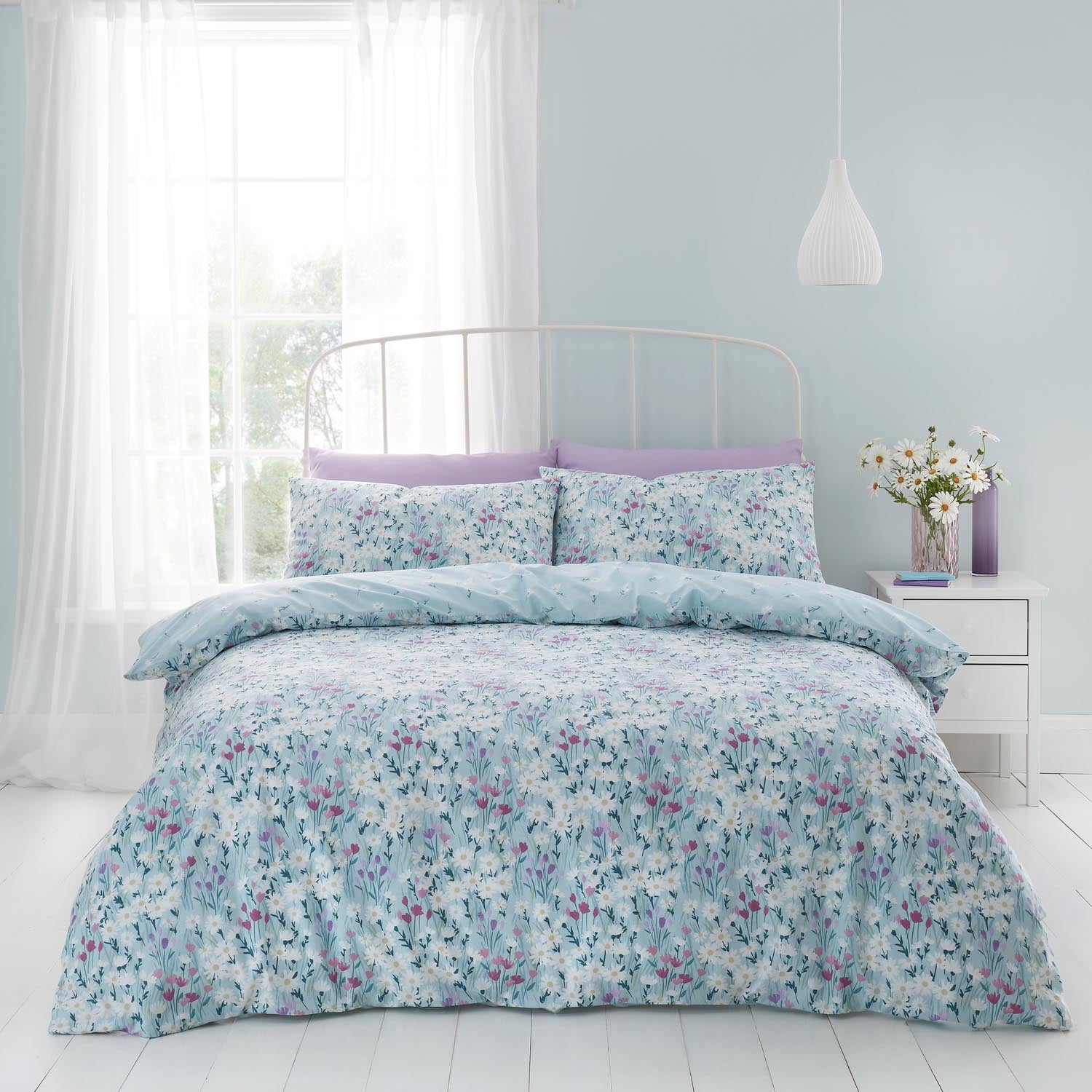 The Home Luxury Collection Ditsy Daisy Duvet Cover Set 1 Shaws Department Stores