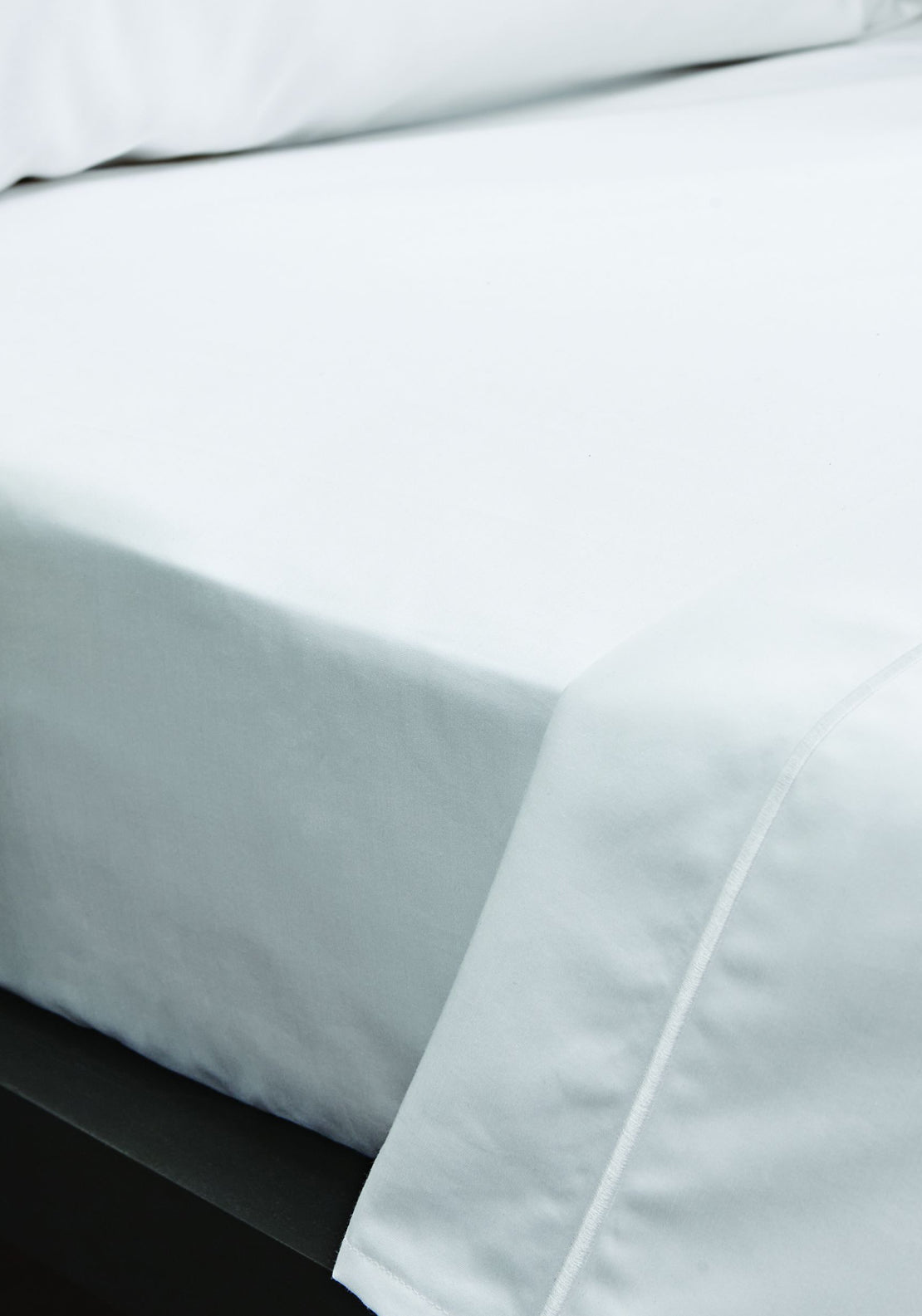 Bianca Luxury 800 Thread Count 100% Cotton Sateen Flat Sheet - White 1 Shaws Department Stores