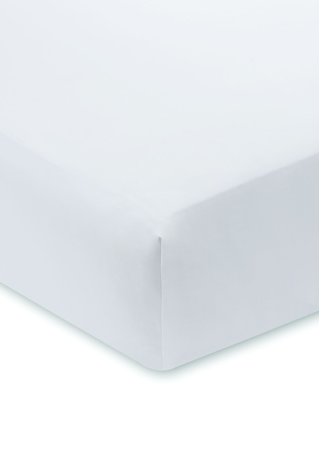 Bianca Luxury 800 Thread Count 100% Cotton Sateen Fitted Sheet - White 2 Shaws Department Stores