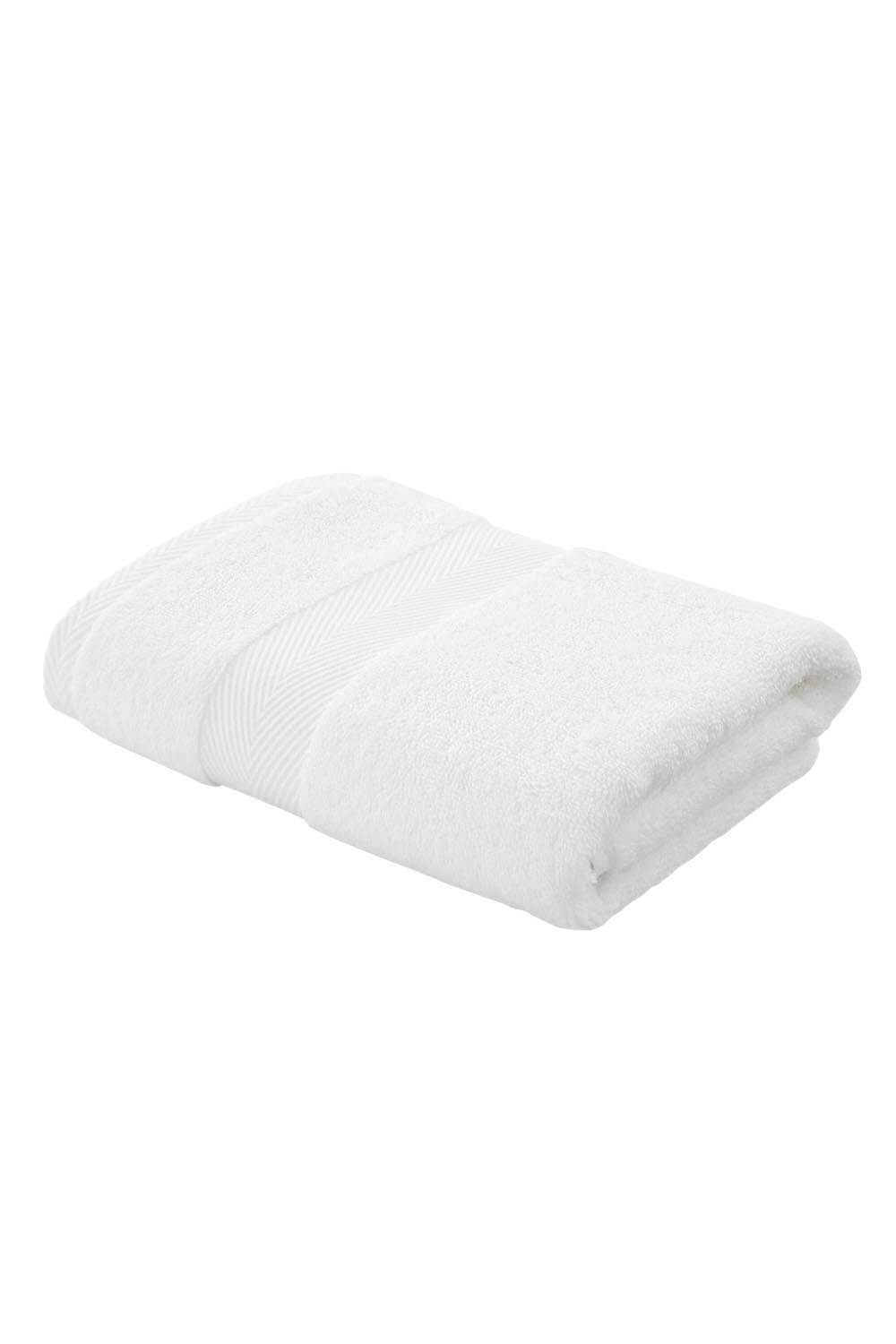 Bianca Silk Hand Towel 50cm x 90cm - White 1 Shaws Department Stores