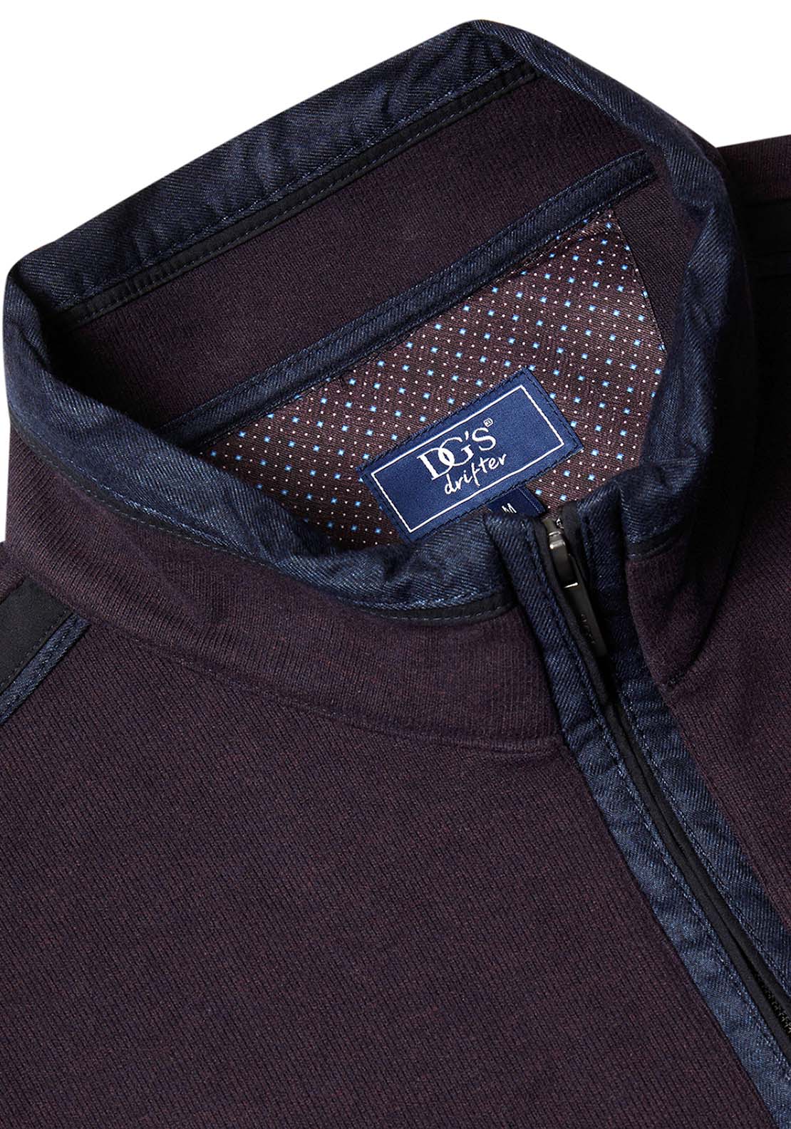 Drifter DG Drifter Half Zip Sweatshirt - Purple 2 Shaws Department Stores
