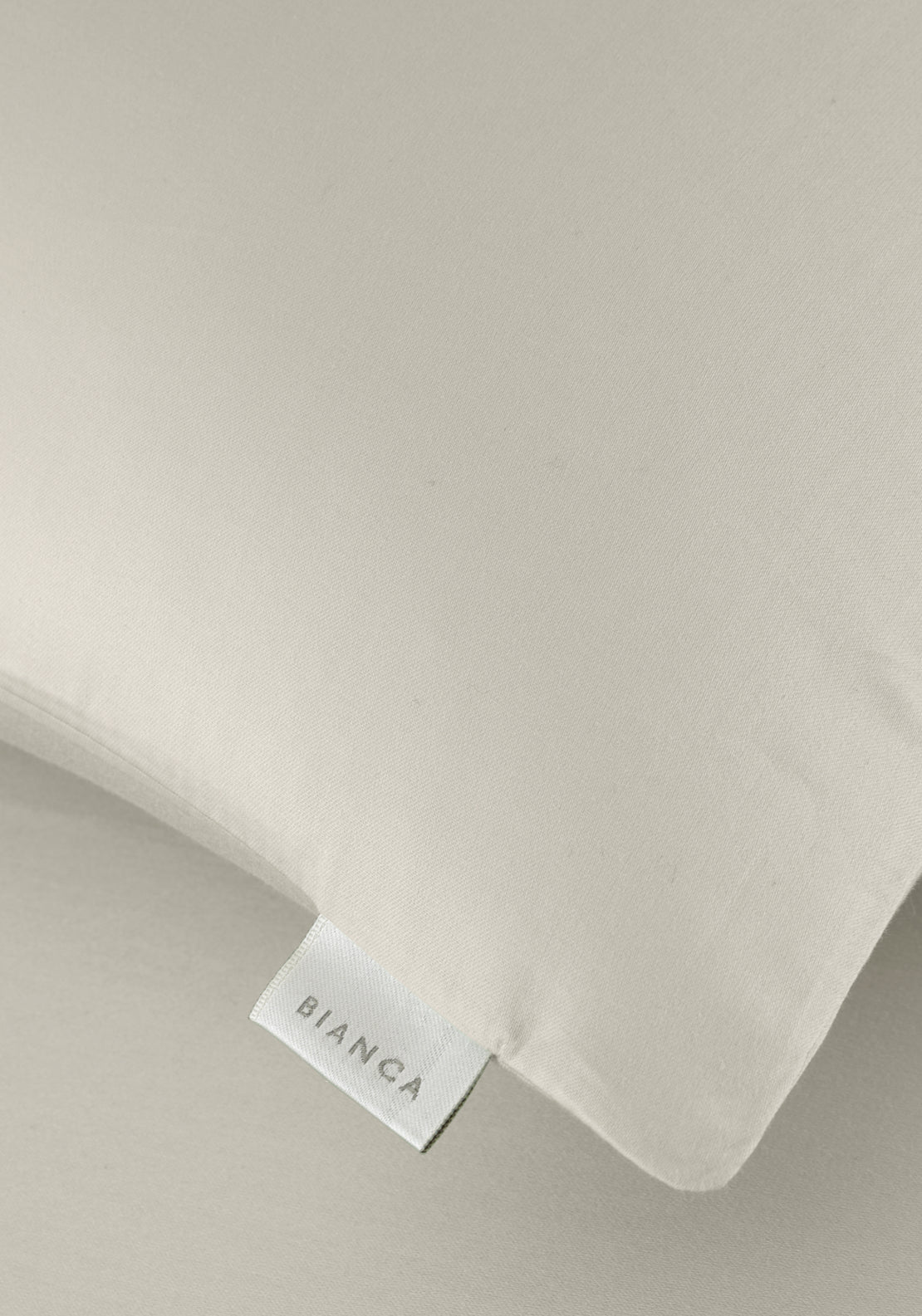 Bianca 100% Cotton Sateen 400 Thread Count Standard Pillowcase Pair - Grey 3 Shaws Department Stores